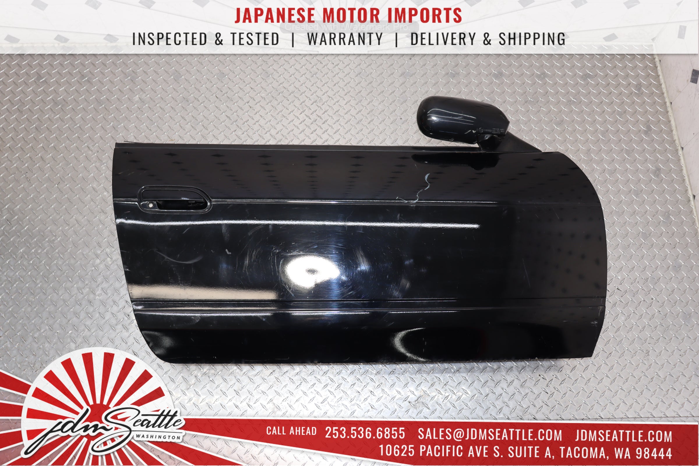 JDM RHD Nissan S13 180SX Complete Doors with Interior Panels, Side Mirrors & Switches - Perfect for Restoration & Drift Builds