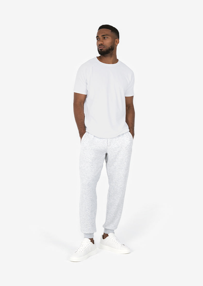 Premium Men's Sweatpants Joggers - Medium Gray Melange - Comfortable & Stylish for Workout, Lounge & Casual Wear