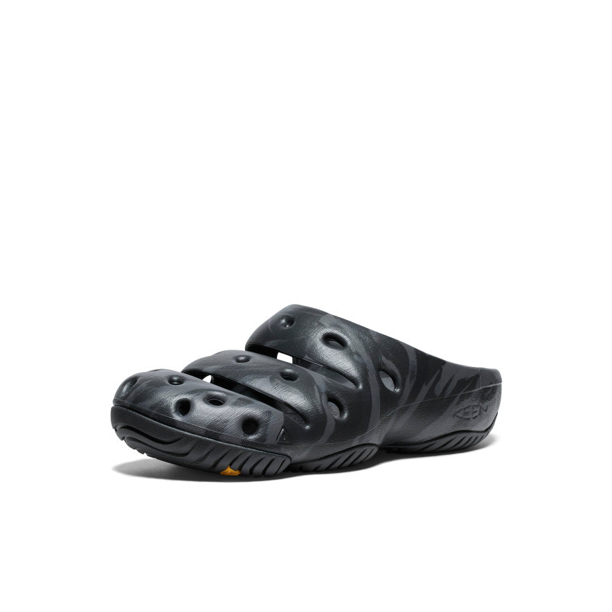 Men's Yogui Clog Shoes - Black Marble Pattern Slip-On Sandals for Comfort & Style | Perfect for Beach, Pool, Spa & Indoor Wear