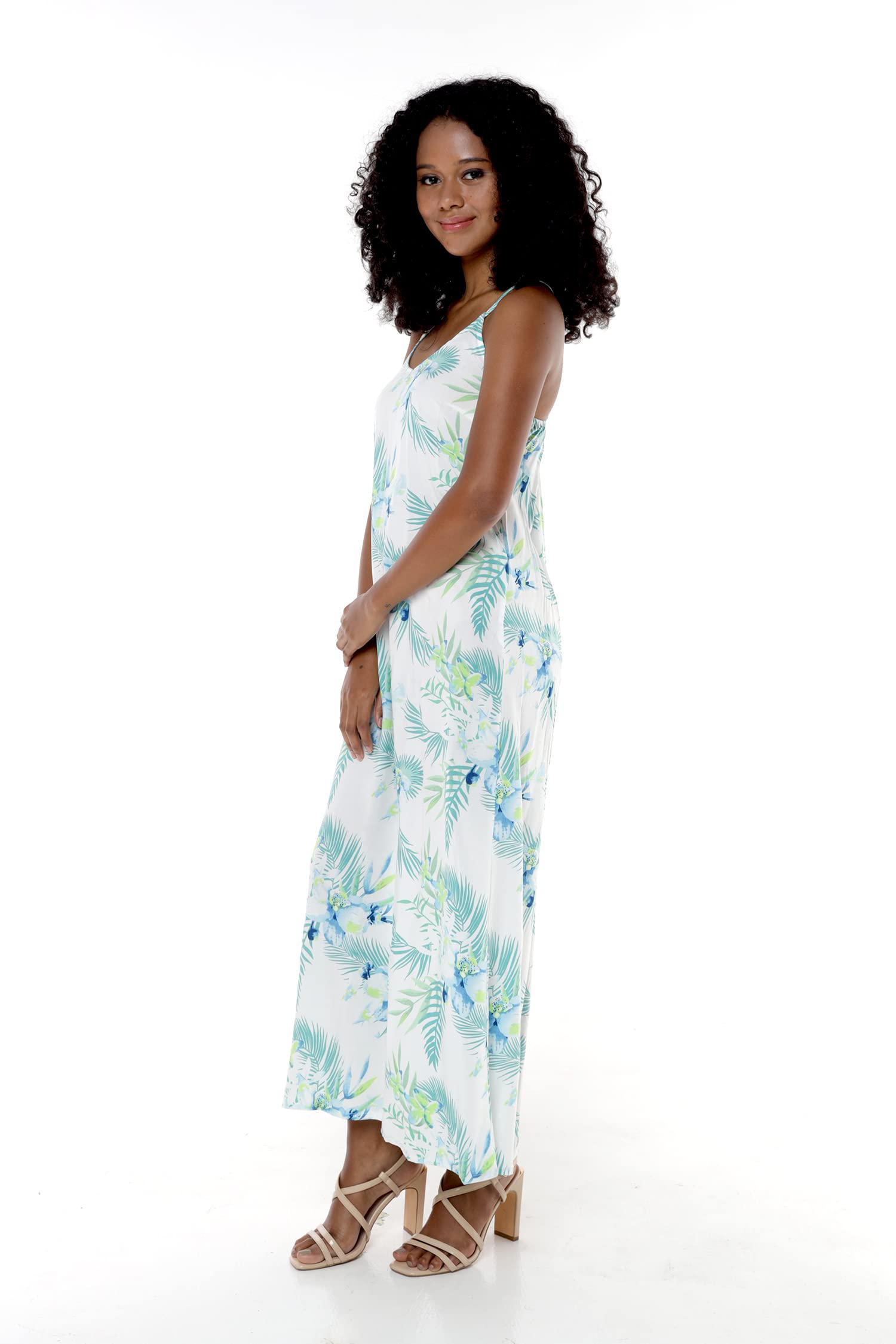 Hawaiian Luau Pineapple Print Sweetheart Maxi Dress for Women - Navy Blue Floral Summer Beach Dress for Vacation, Party & Tropical Getaway
