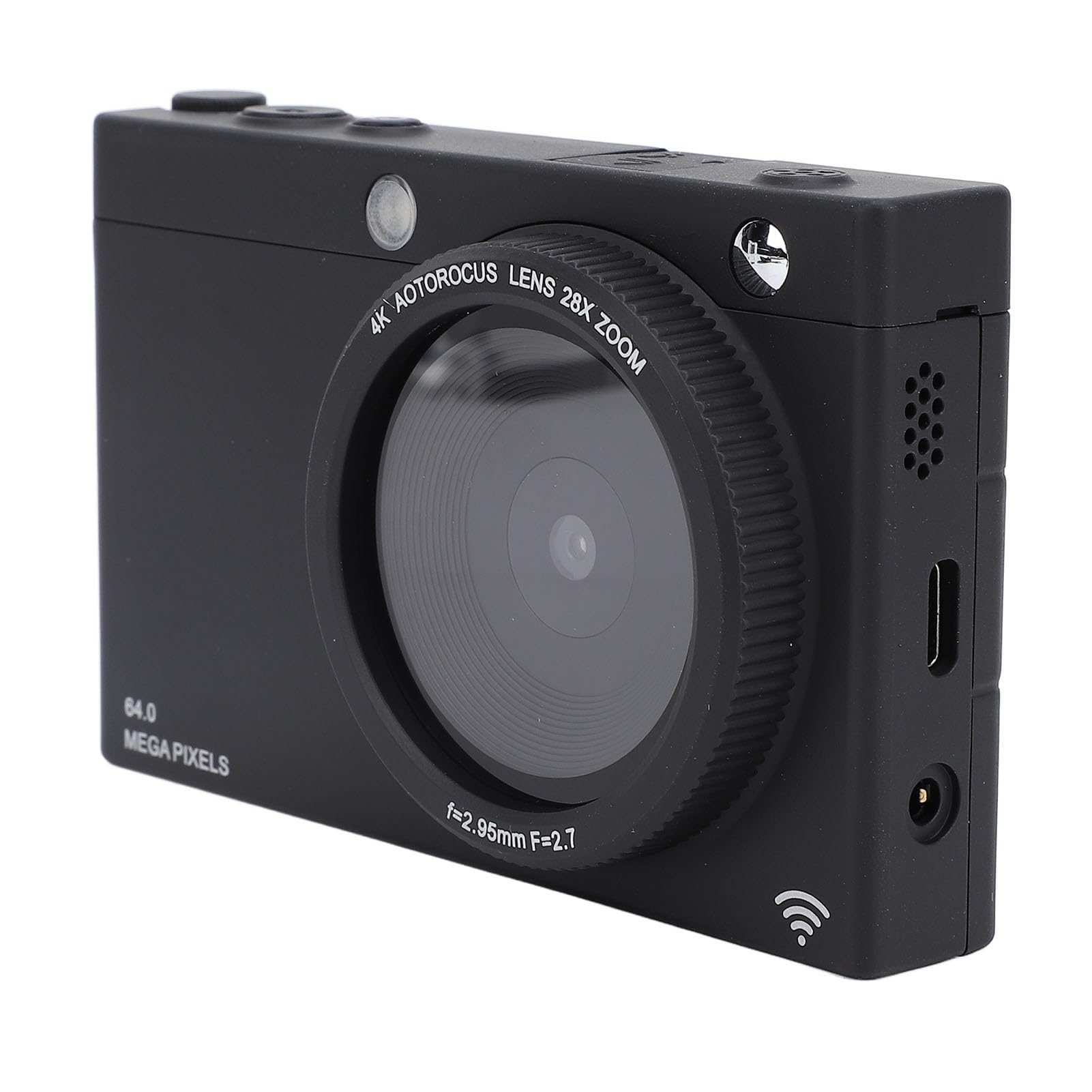 4K 64MP Digital Camera with WiFi Autofocus & 28X Zoom - HD Vlogging Camera for YouTube, Travel Photography - Compact Portable Camera with Multi Filters & 3600mAh Battery - Perfect for Blogging, Vacation Shots and Social Media Content Creation