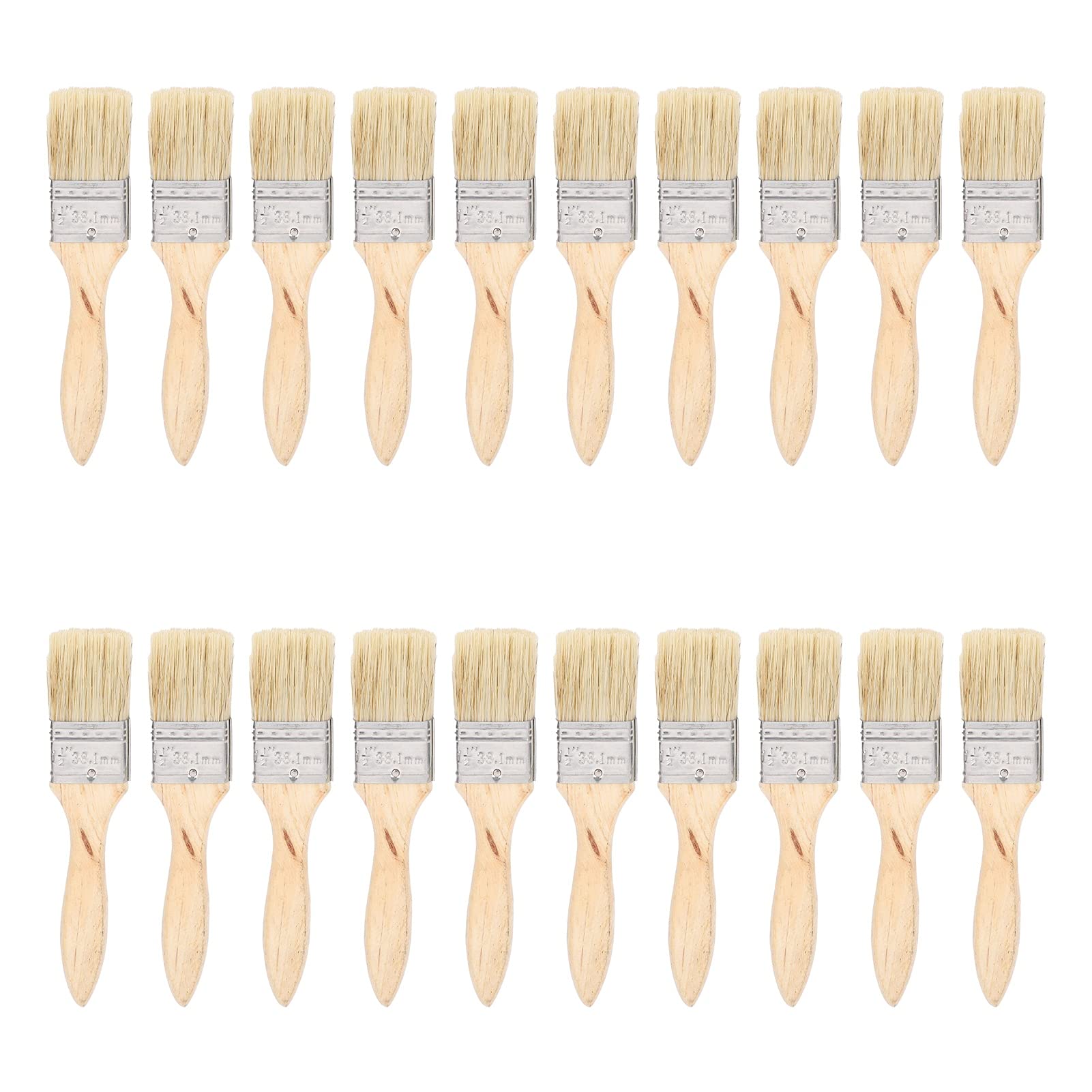 20Pcs 1.5 Inch Premium Paint Brush Set - High Absorption Artist Brushes for Crevice Cleaning, Wall Painting & DIY Crafts - Perfect for Home Decor, Art Projects & Professional Use