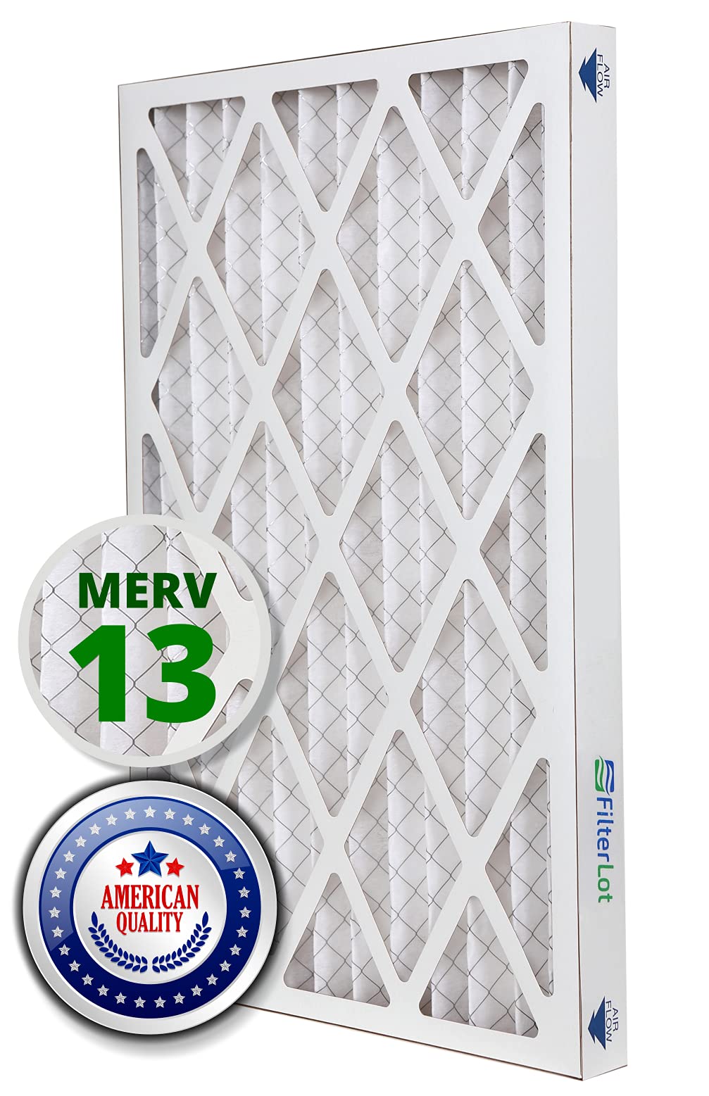 20x20x4 MERV 13 Pleated Air Filter - 2 Pack for HVAC, AC & Furnace - Traps Dust, Pollen & Allergens - Perfect for Home, Office & Commercial Use