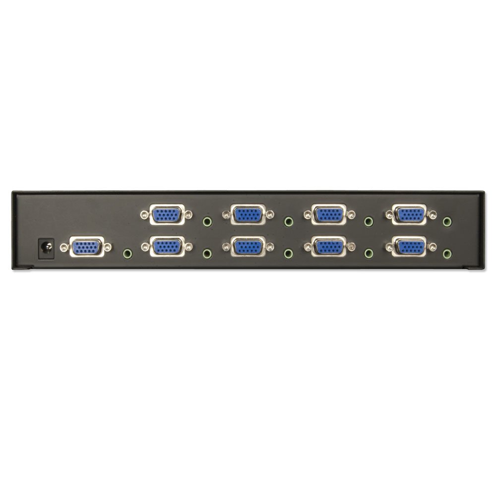 LINDY 8 Port VGA and Audio Switch Box (32584) - Perfect for Home Theater, Office, and Gaming PC Setup