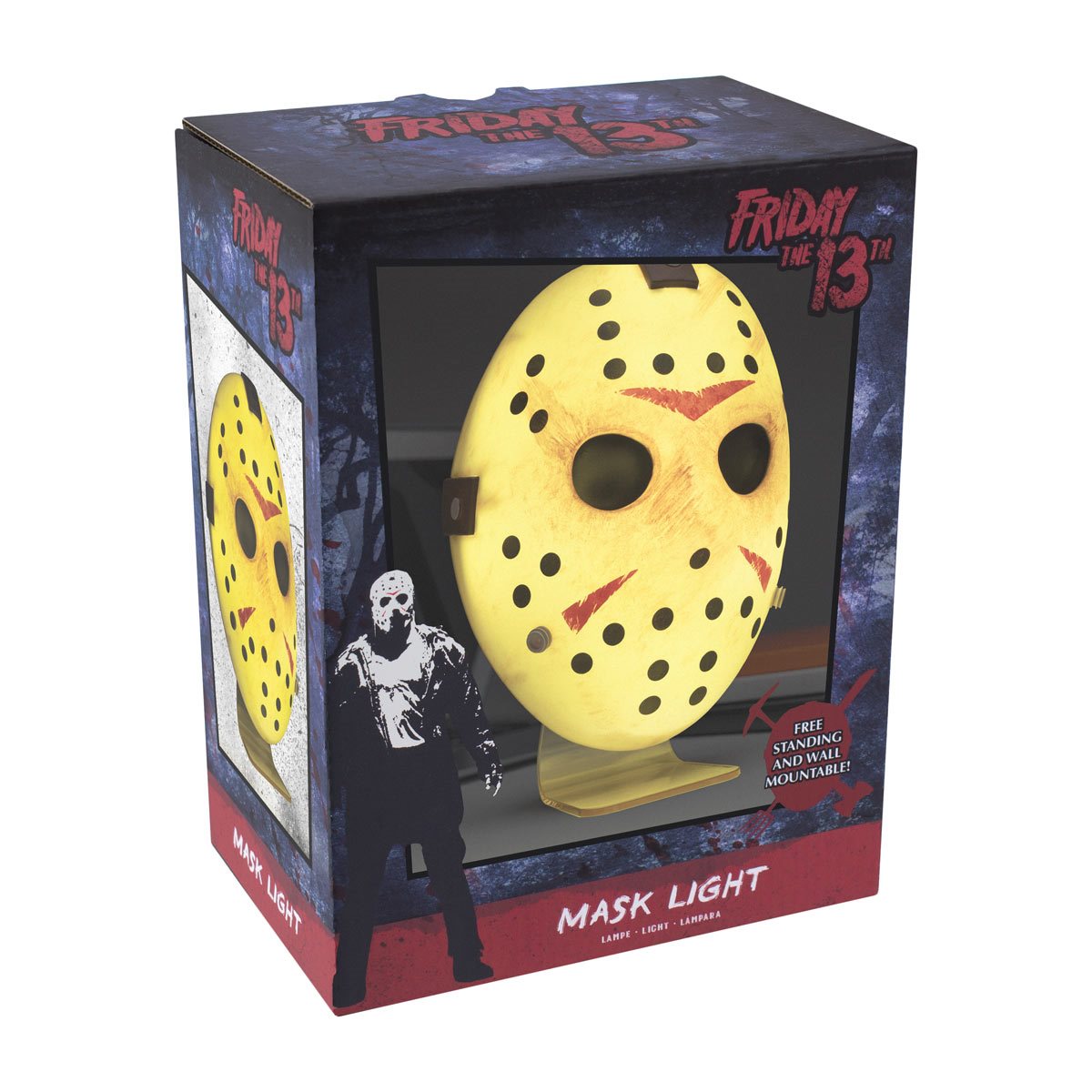 Friday the 13th Jason Voorhees Hockey Mask - Halloween Horror Costume Accessory, Cosplay Prop & Horror Movie Collectible for Fans - Perfect for Halloween Parties, Horror Conventions & Themed Events
