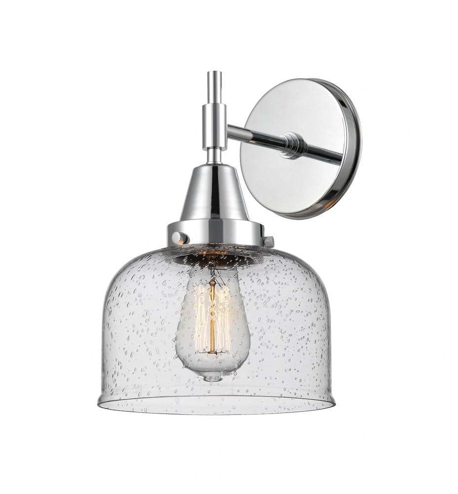 Innovations 447-1W-PC-G74 Modern Chrome Wall Sconce Light Fixture - Sleek Transitional Design for Living Room, Bedroom, or Hallway Lighting