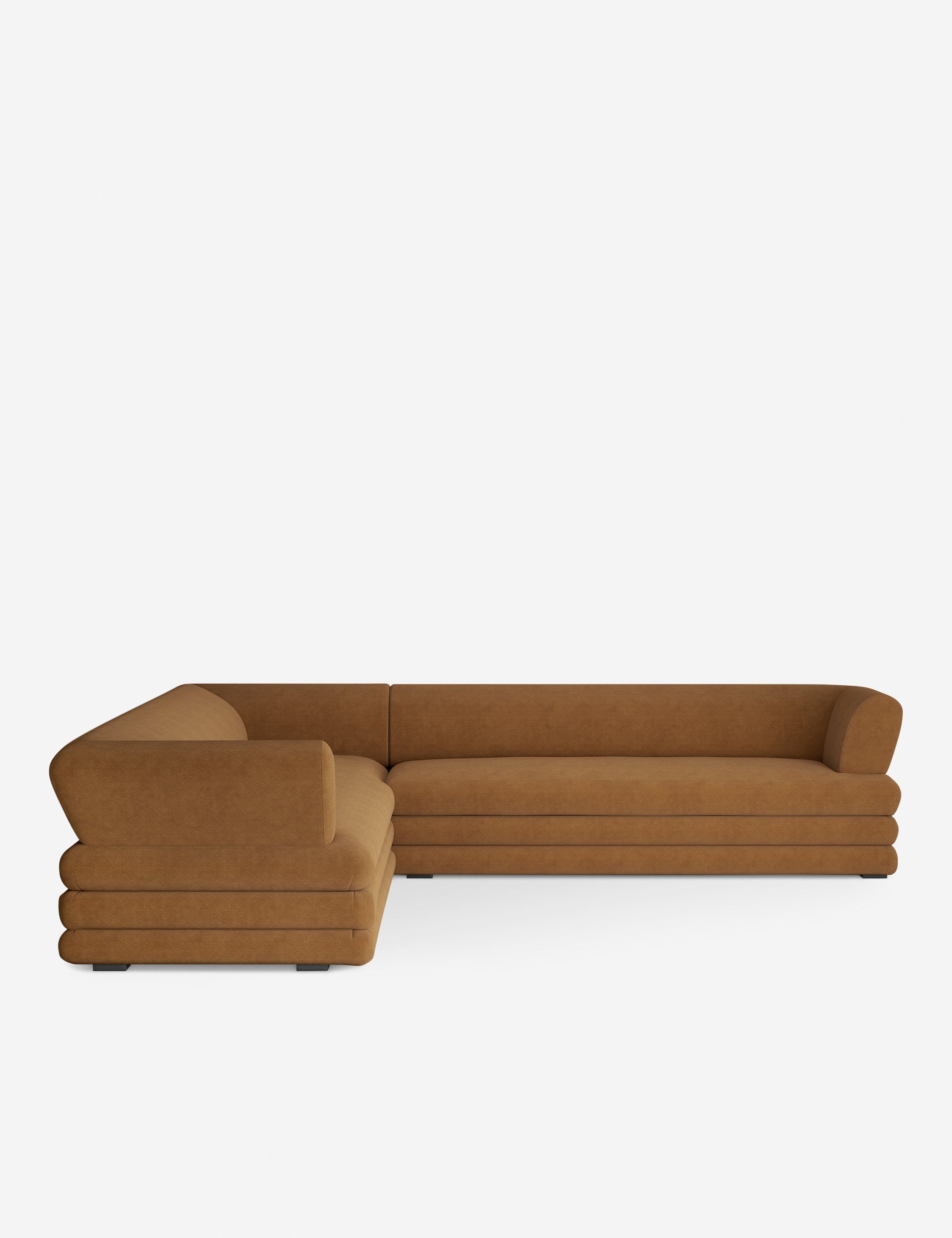 Babs Corner Sectional Sofa by Sarah Sherman Samuel | Modern L-Shaped Couch for Living Room, Lounge & Family Room | Comfortable Fabric Upholstery & Stylish Design