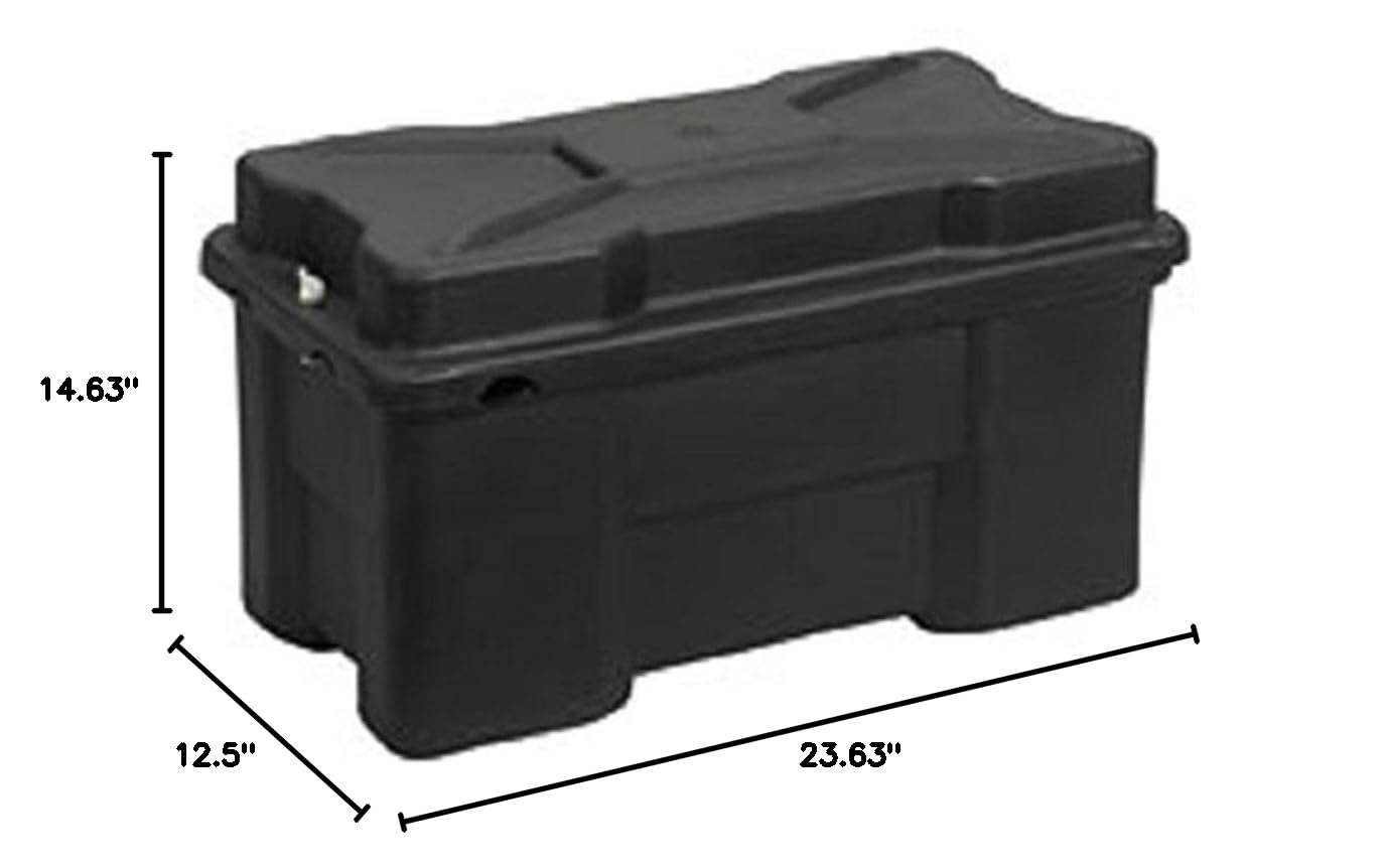 Moeller Roto-Molded Marine Battery Box for 4D Batteries - Waterproof & Durable (23.63