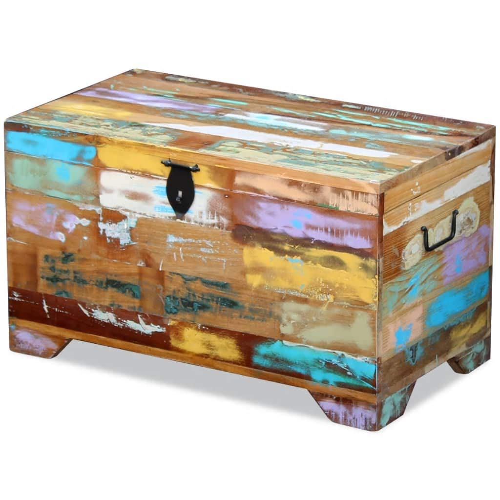 Wooden Storage Chest with Side Handles - Large Wood Trunk Box for Clothes, Books & Home Organization | Perfect for Bedroom, Living Room & Nursery Storage