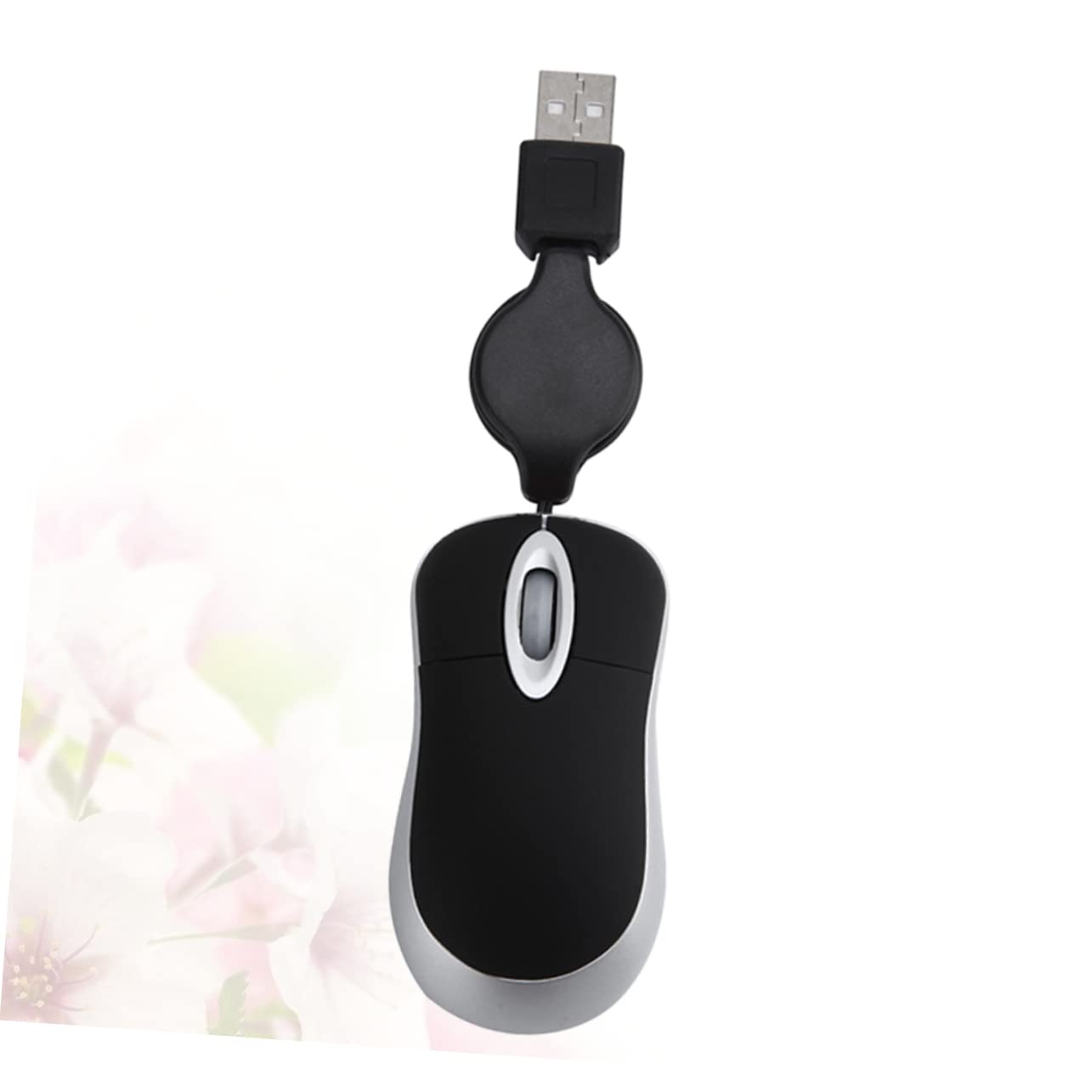 Angoily 3pcs Mini Laptop Computer Wired USB Mouse with Luminous Design, Comfortable Travel Mouse for Office, Home, and Gaming Use