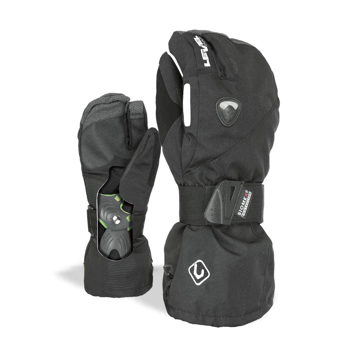 Level Fly Trigger Snowboard Gloves with BioMex Wrist Guards | Membra-Therm Dry Technology & Durable Kevlar Palms | Waterproof Winter Sports Gloves for Skiing, Snowboarding & Cold Weather Activities