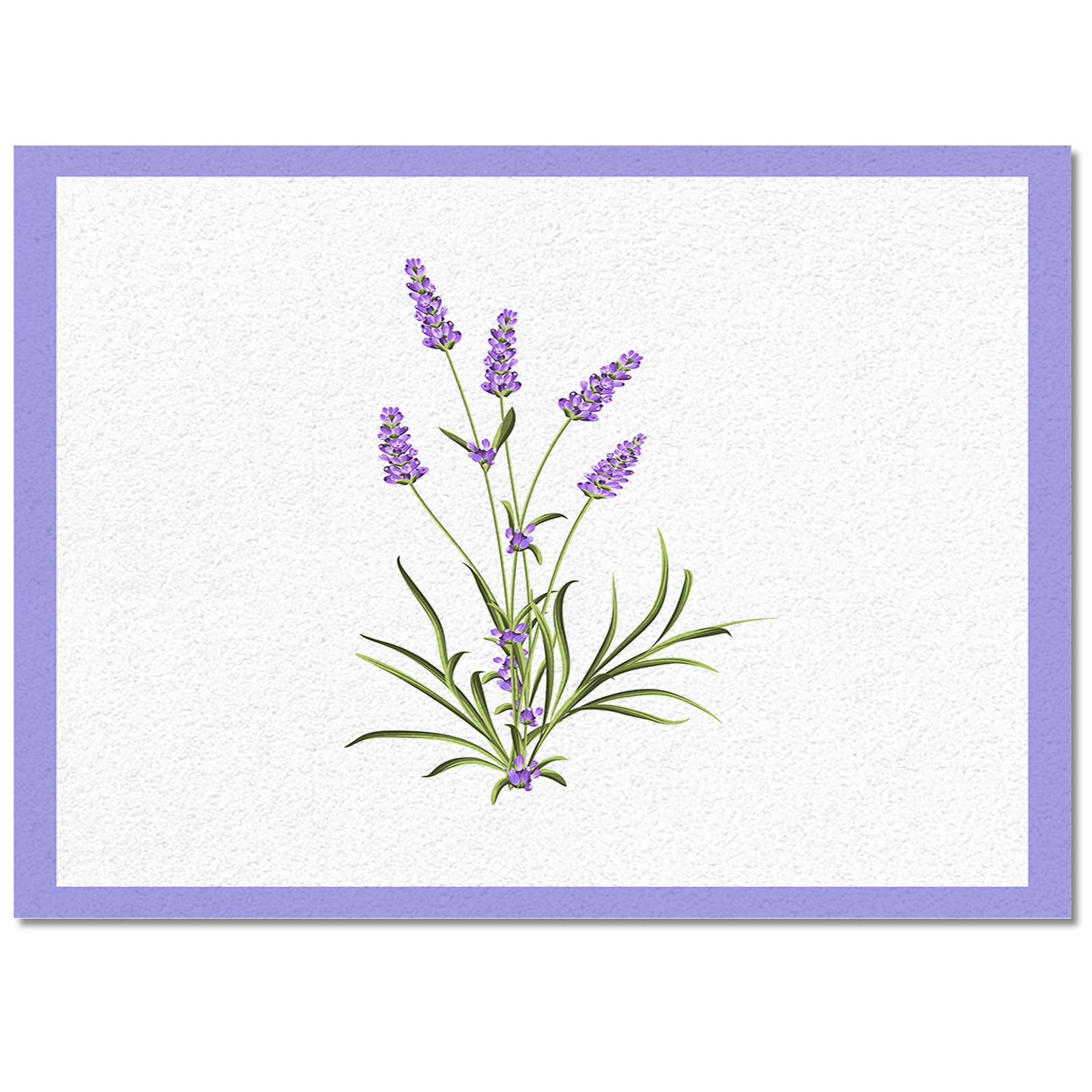 EZON-CH Non-Slip 5'x8' Purple Lavender Floral Area Rug - Soft Indoor Carpet for Living Room, Bedroom, Kitchen & Dining Room Decor | Perfect for Home, Apartment & Office Flooring
