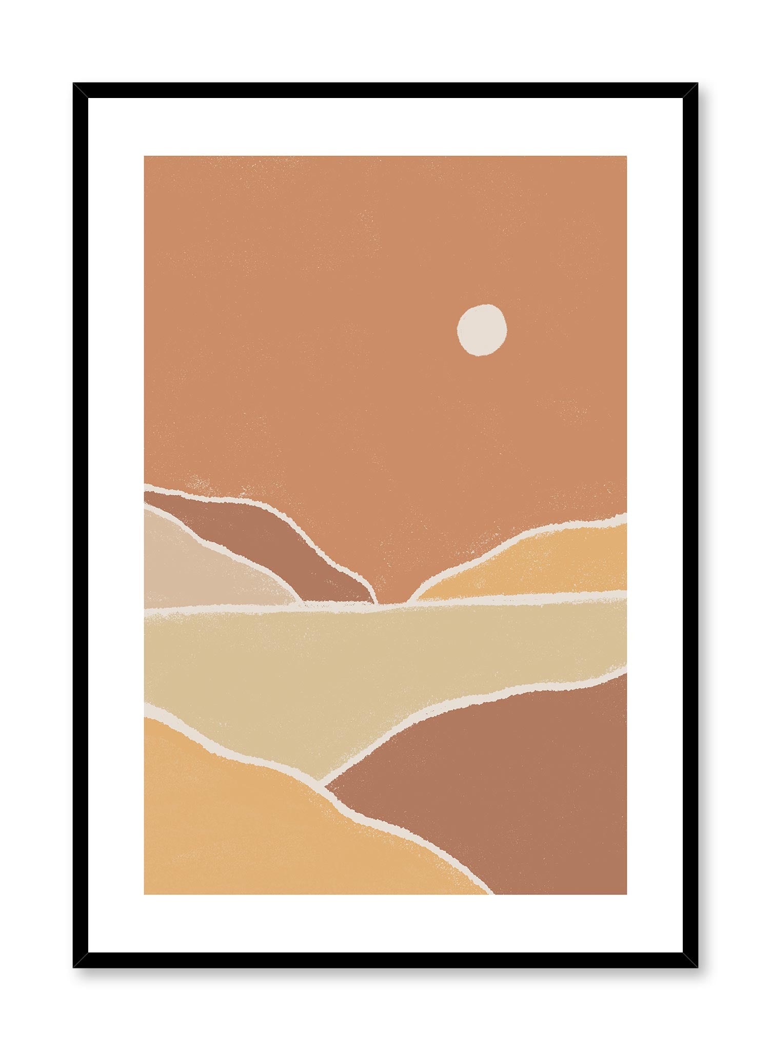 Sahara Desert Landscape Poster - Stunning Wall Art for Home & Office Decor | Perfect for Living Room, Bedroom & Office Spaces