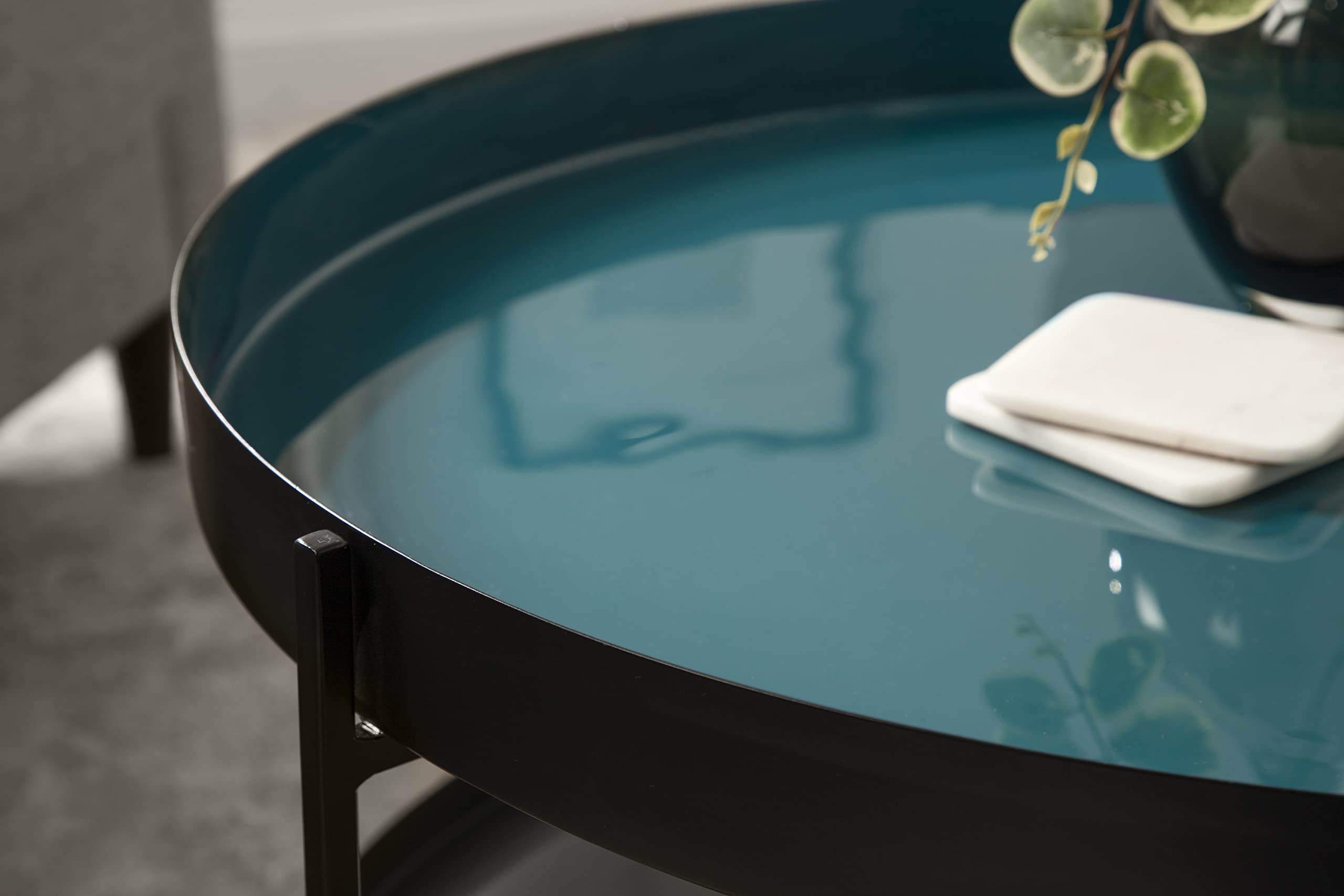 Kate & Laurel Nira Modern Round 2-Tier Coffee Table - 26
