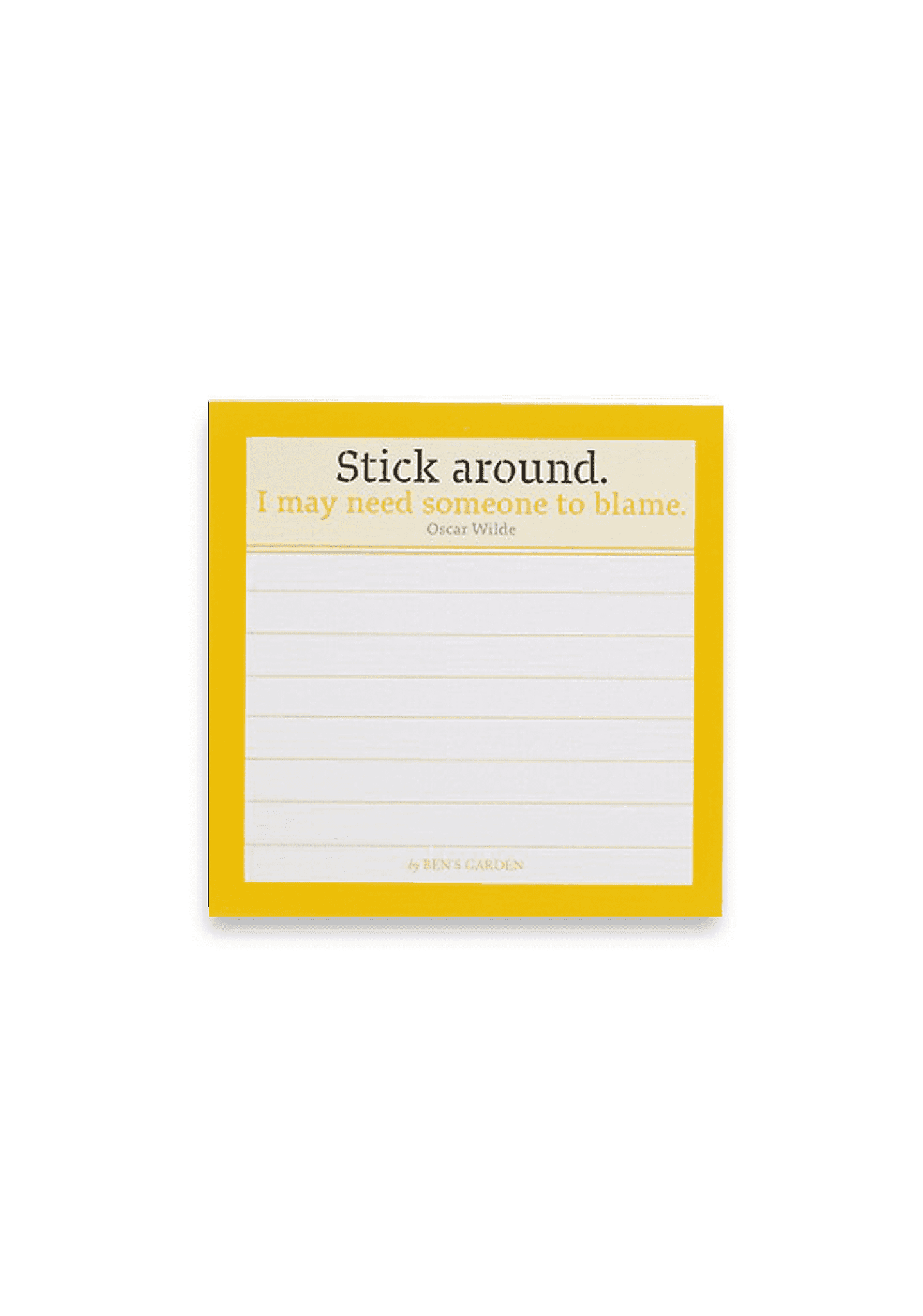 Ben's Garden Stick Around Sticky Notes Pad - Colorful Self-Stick Memo Pads for Office, School & Home Organization - Perfect for Reminders, Planning & Creative Doodles