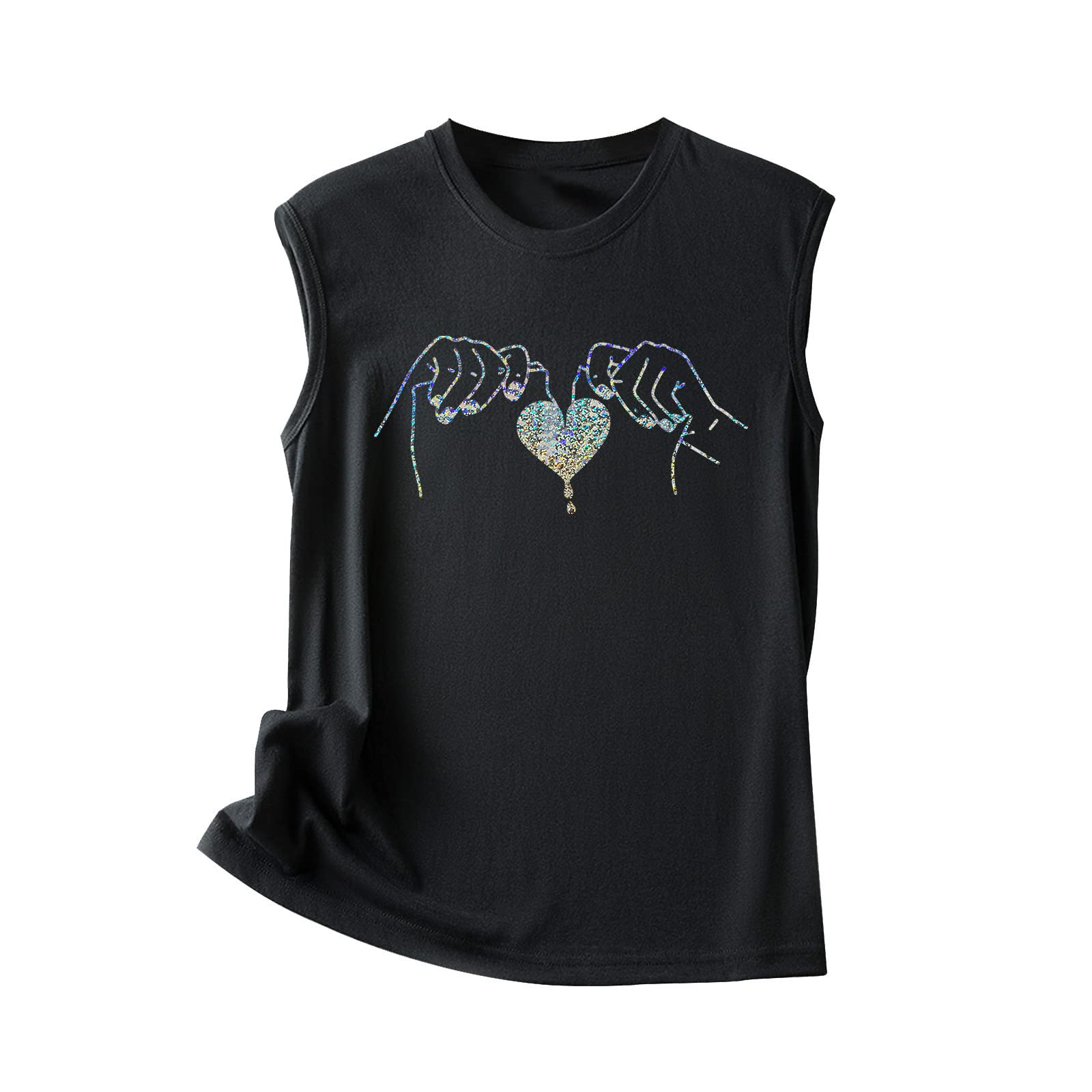 Women's Sleeveless Graphic Tank Tops - Summer Casual Loose Fit Workout Tees with Trendy Prints for Gym, Yoga, Beach & Everyday Wear