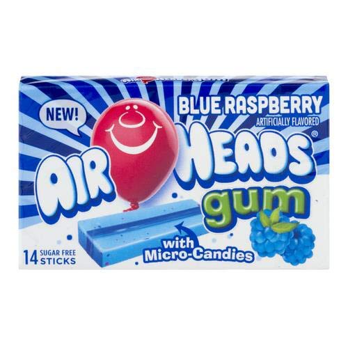 Airheads Blue Raspberry Candy - 14ct (Pack of 10) | Bulk Candy for Parties, Halloween Treats & Office Snacks | Sweet & Tangy Fruit Flavored Candy