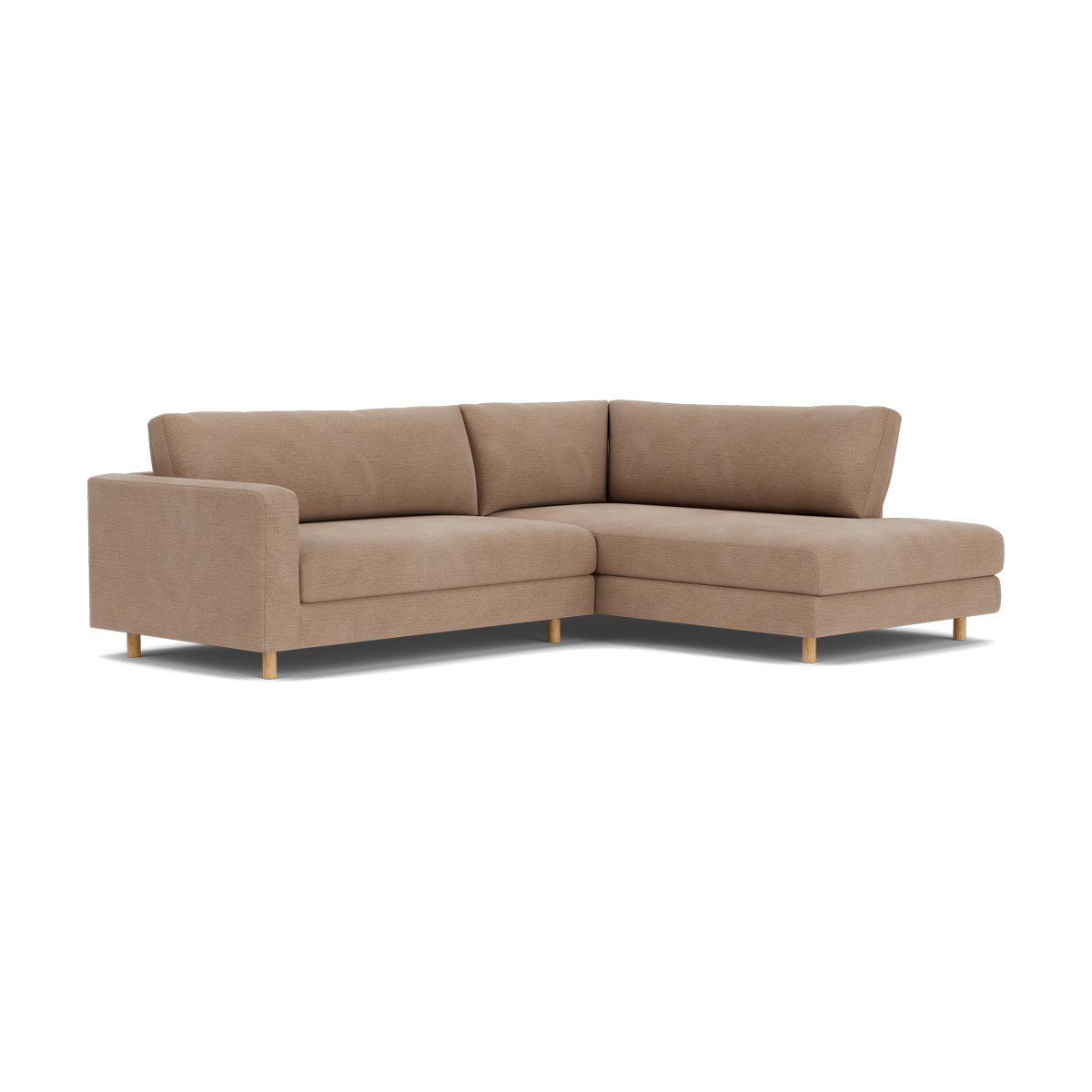 Douglas Fabric Right Corner Sofa - Modern L-Shaped Sectional Couch for Living Room, Small Spaces & Apartments | Comfortable Upholstered Furniture for Family Gatherings & Movie Nights