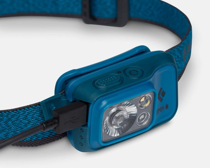 Black Diamond Spot 400R Headlamp - 400 Lumens, Rechargeable, Waterproof LED Headlight for Camping, Hiking, Running & Outdoor Adventures