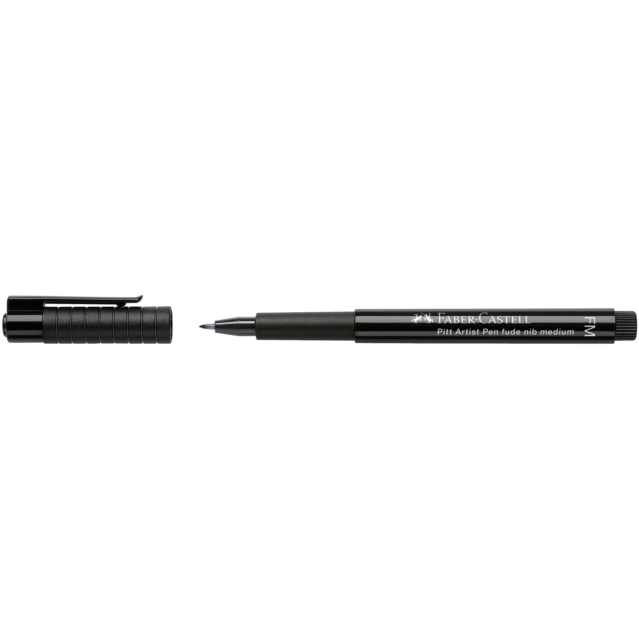 Pitt Artist Pen Fude Medium #199 Black - Professional Calligraphy & Drawing Pen for Artists, Sketching, Illustration, and Hand Lettering - Perfect for Ink Art, Manga, and Comic Book Drawing
