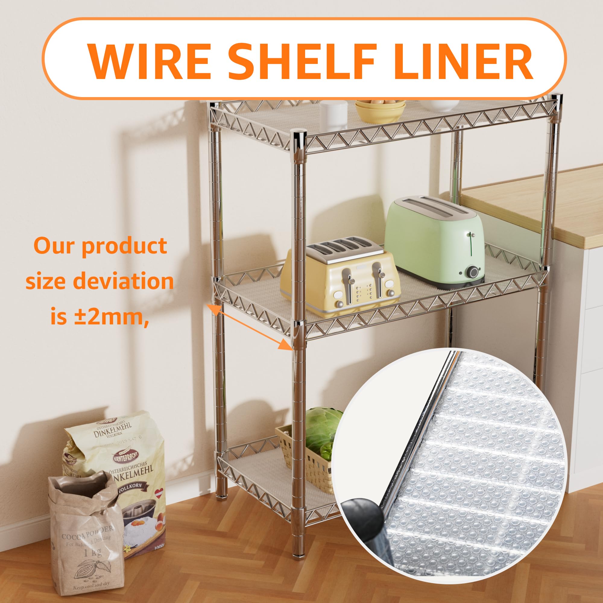 PABUSIOR 15.5 x 291 Inch Pantry Shelf Liner for 16