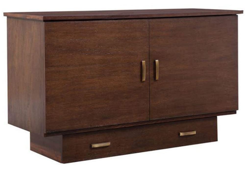 Arason Creden-ZzZ Traditional Pekoe Queen Size Cabinet Bed - Space-Saving Murphy Bed for Small Apartments, Guest Rooms & Home Offices