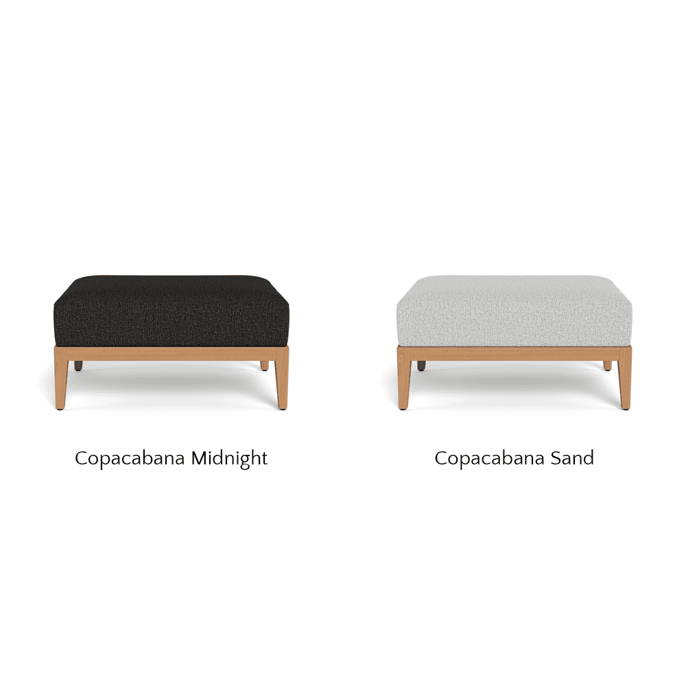 Avalon Outdoor Ottoman - Waterproof Patio Storage Bench with Cushion | Perfect for Garden, Deck, Poolside & Backyard Relaxation