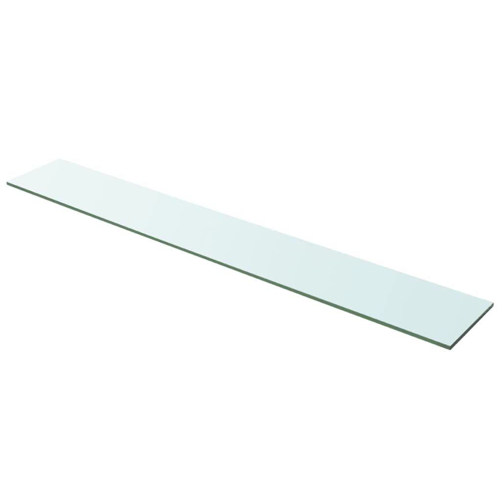 2-Pack Clear Glass Wall Shelves - 39.4