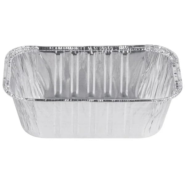 Disposable Aluminum 1lb Rectangular Loaf Pans Without Lid - 100% Recyclable Baking Tins for Thanksgiving, Christmas & Holiday Cooking - 400 Count Bulk Pack for Home Bakeries, Meal Prep & Party Catering