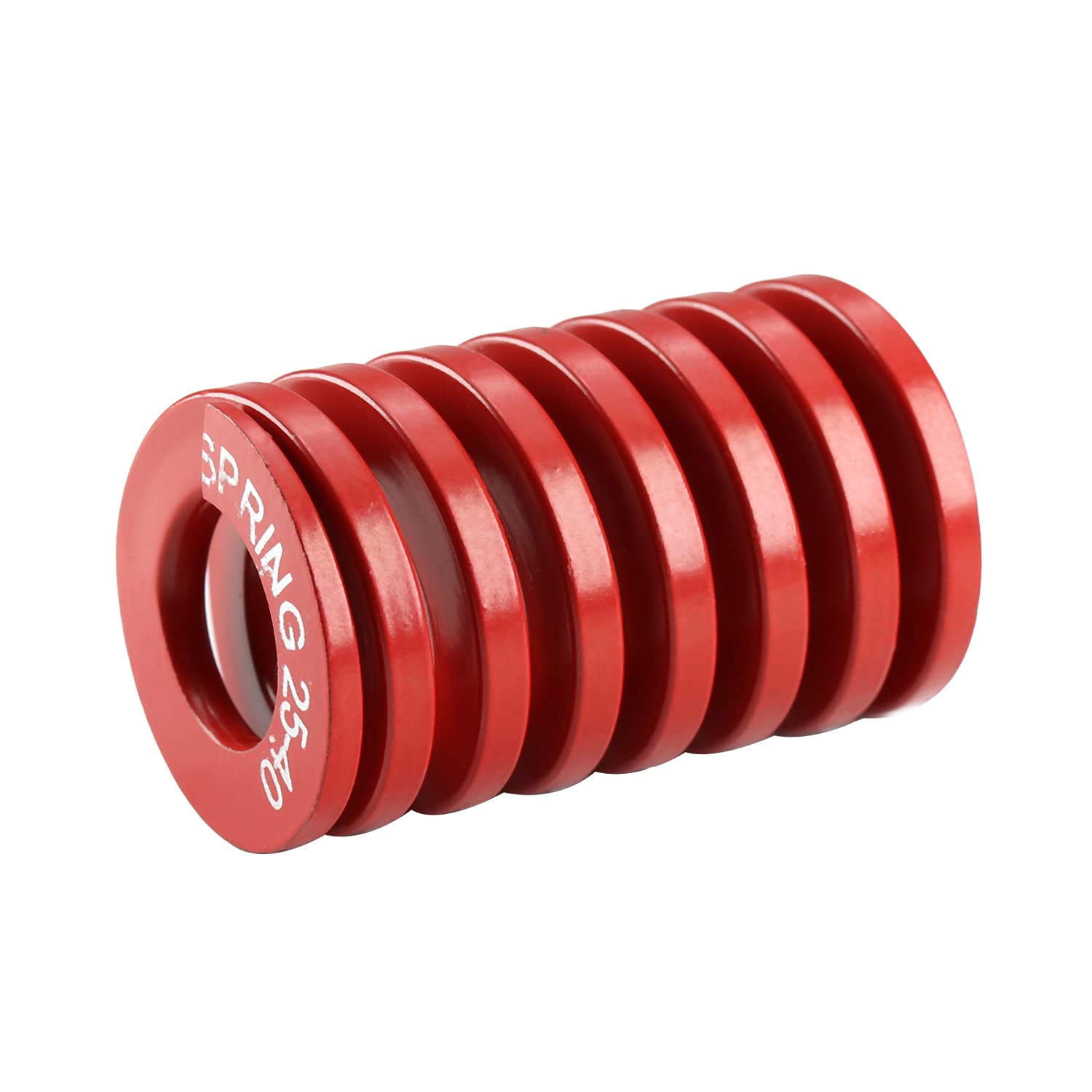 MroMax 3D Printer Die Spring - 25mm OD 40mm Long Medium Load Compression Mold Spring for Ender 3D Printers (Red, 1PC) - Perfect for 3D Printing, CNC Machines & Industrial Applications