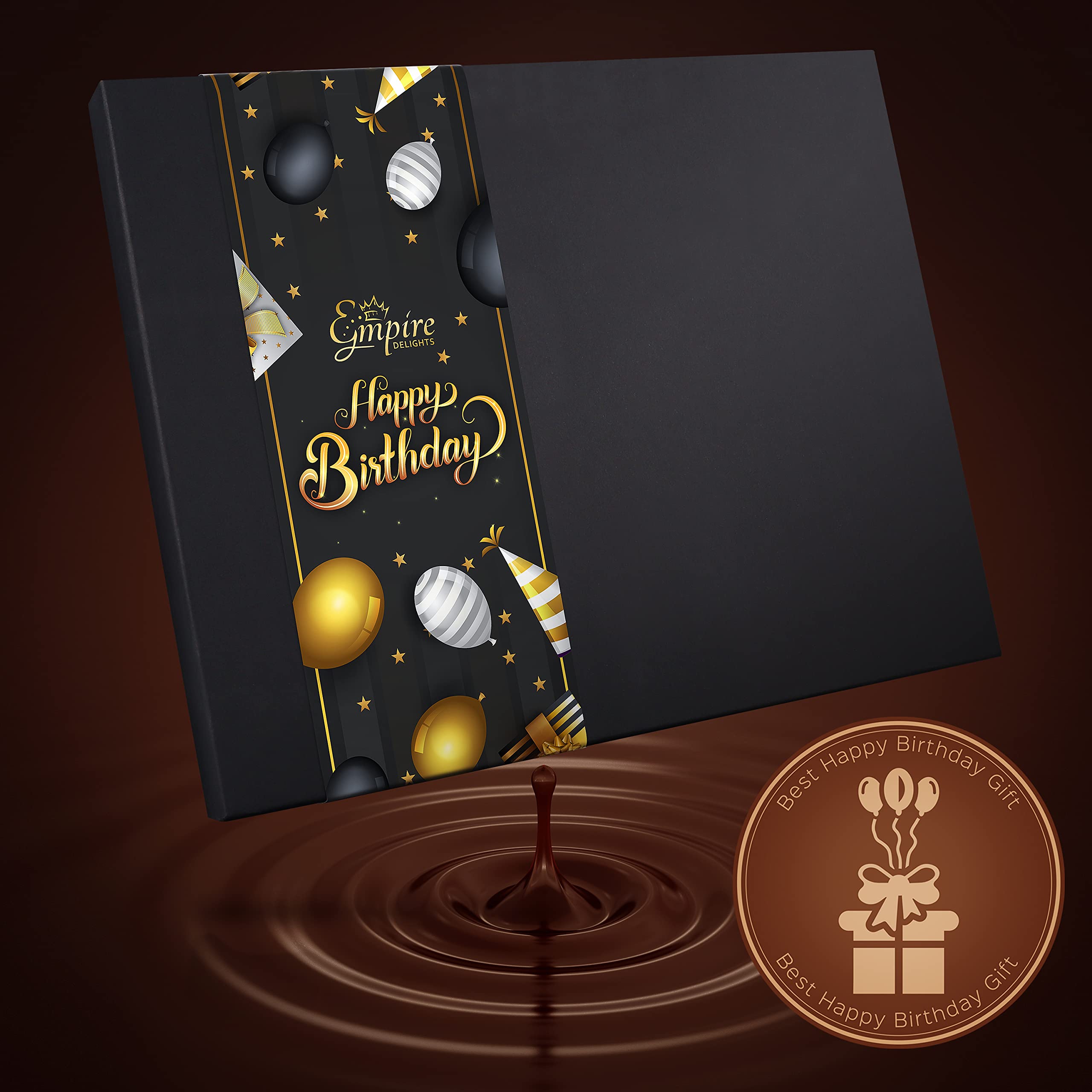 Gourmet Chocolate Cookies Birthday Gift Basket for Men & Women - 20 Count Deluxe Chocolate Gift Box by Empire Delights | Perfect for Birthday Celebrations, Corporate Gifts & Holiday Treats