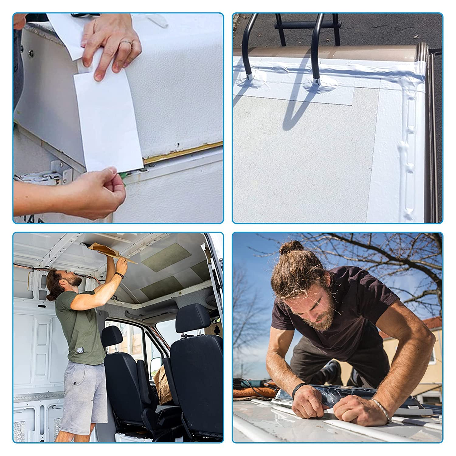 **CANOPUS RV Sealant Tape - 4 Inch x 20 Feet White Waterproof Roof Patch Repair Tape for RV, Boat, Camper, Awning, Canopy, Tent & Greenhouse Leaks - Ideal for Outdoor & Emergency Repairs**