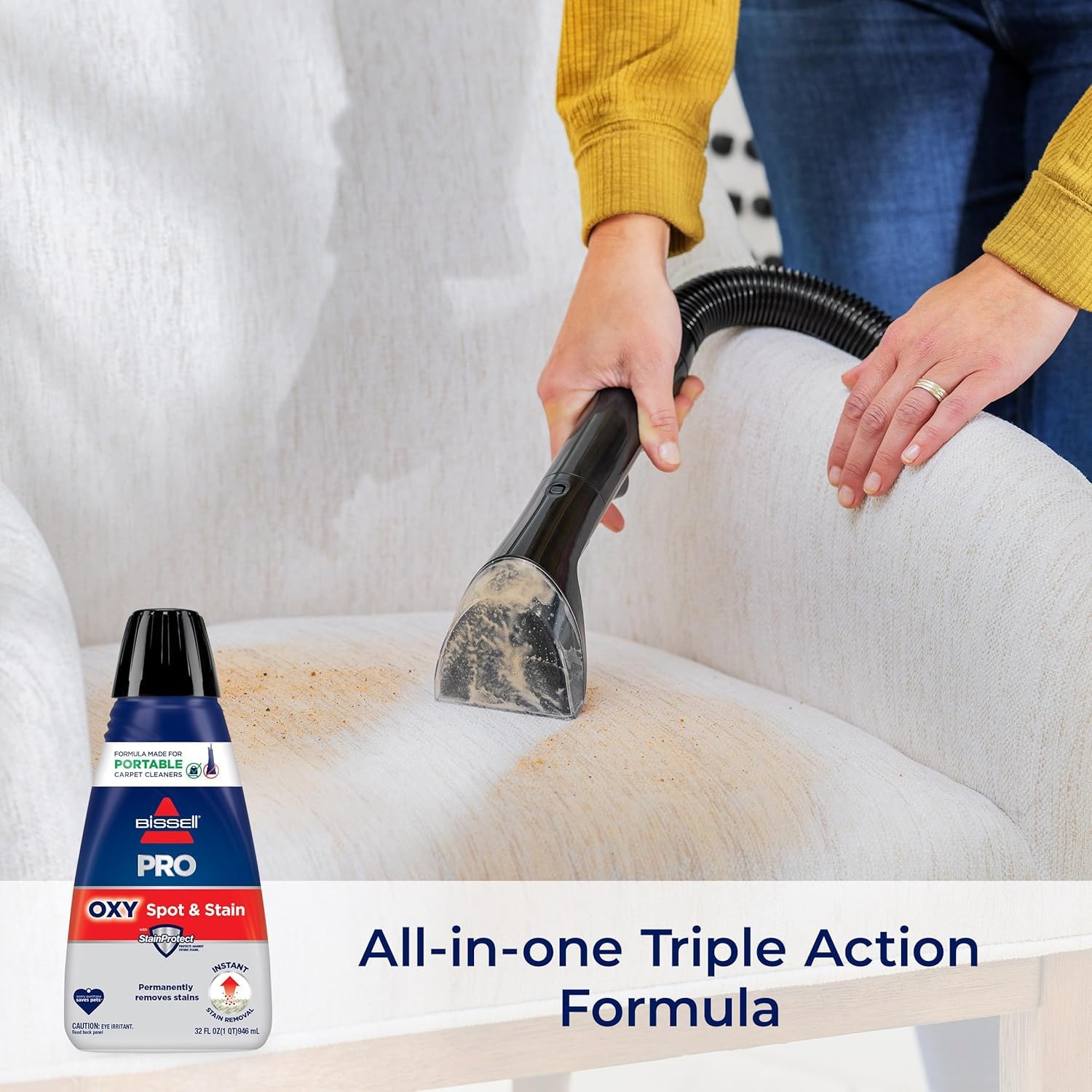 BISSELL Little Green Portable Carpet Cleaner - Multi-Purpose Spot & Stain Remover with Oxy Formula | Perfect for Cars, Upholstery & Home Cleaning