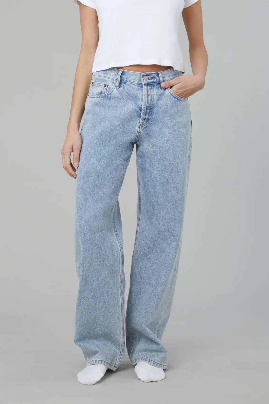 Vintage Blue Everyday Jeans for Women - High Waist Comfortable Denim Pants | Casual Wear, Street Style, Office Outfits