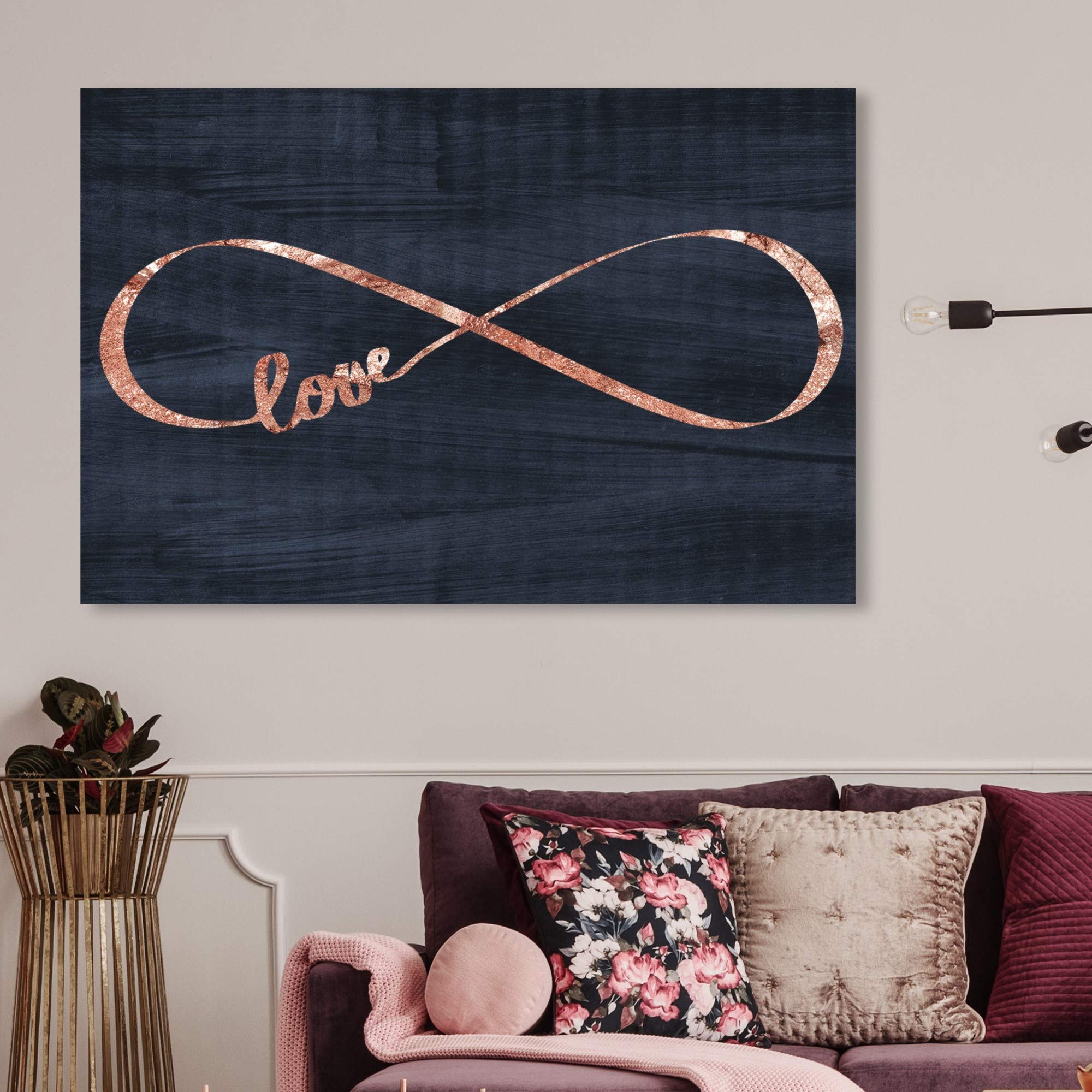 Infinite Love Wall Art Canvas Print - 45x30 Inch Modern Home Decor by Oliver Gal Artist Co. | Perfect for Living Room, Bedroom & Office Decor