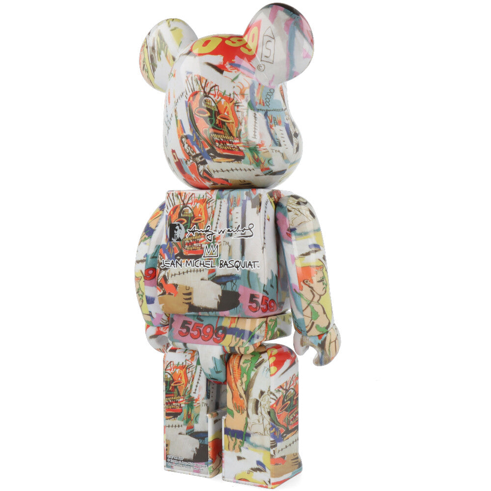 400% Bearbrick Warhol X Basquiat 4 - Limited Edition Designer Art Toy Collectible - Perfect for Home Display, Office Decor & Pop Culture Enthusiasts