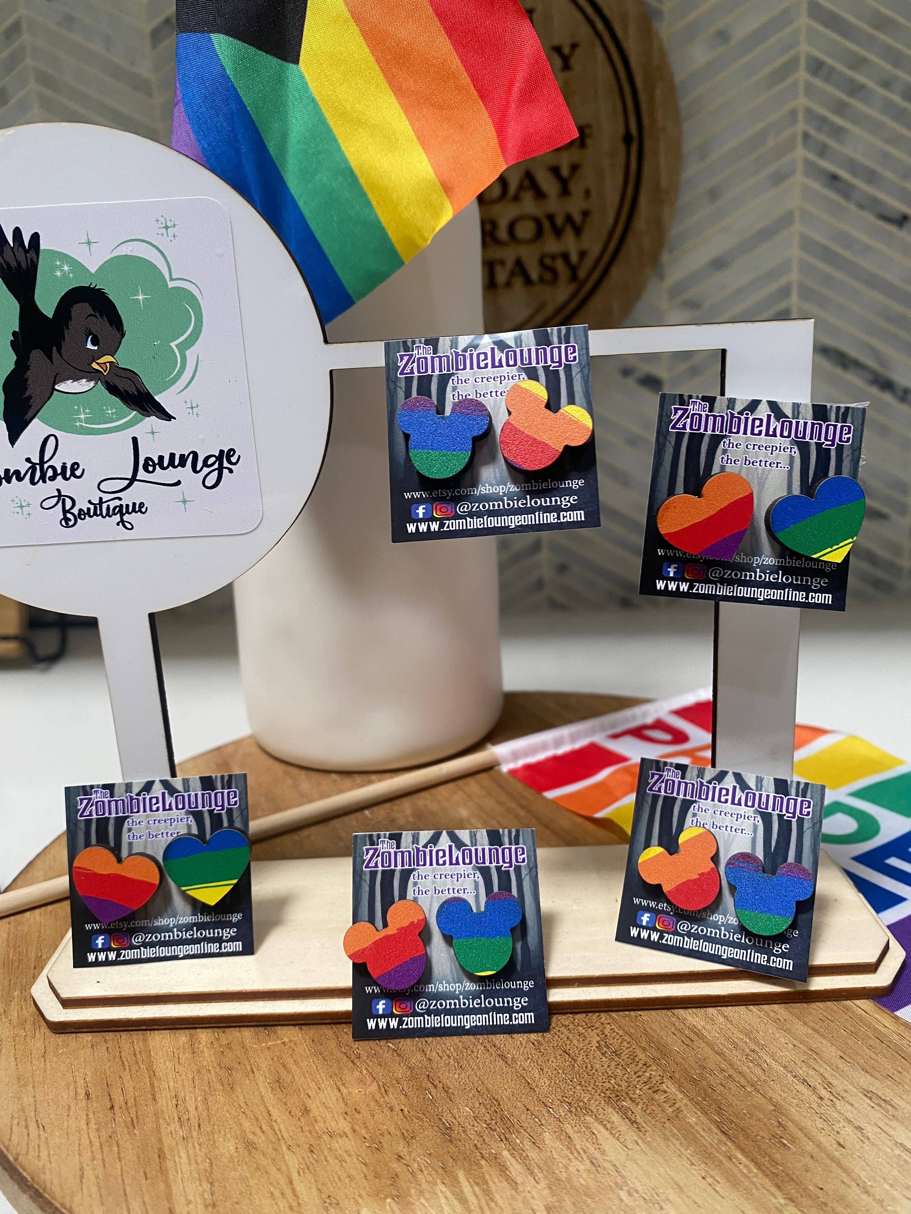 Rainbow Pride Earrings for LGBTQ+ Support - Colorful Enamel Studs for Women & Men - Perfect for Pride Month, Parades & Everyday Wear