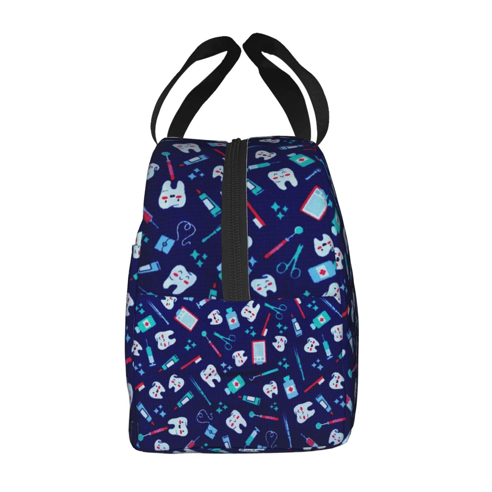 Insulated Lunch Bag for Women & Men - Thermal Cooler Tote for Work, Camping & Travel - Cute Picnic Pouch for Dental Hygienists & Professionals - Perfect for Office, Outdoor Adventures & Daily Commute