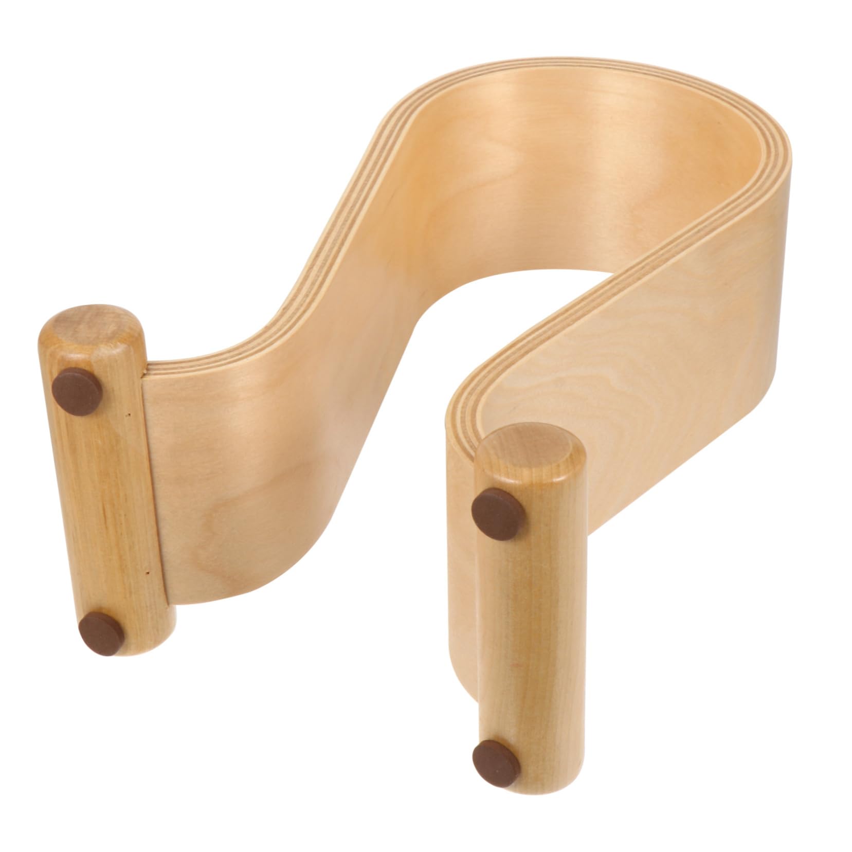 Mikikit 2 Pack Wooden Headphone Stand - Premium Headset Hanger Display Holder for Desk, Perfect for Organizing Earphones, Gaming Headsets & Audio Accessories - Ideal for Home Office, Studio & Gaming Setup