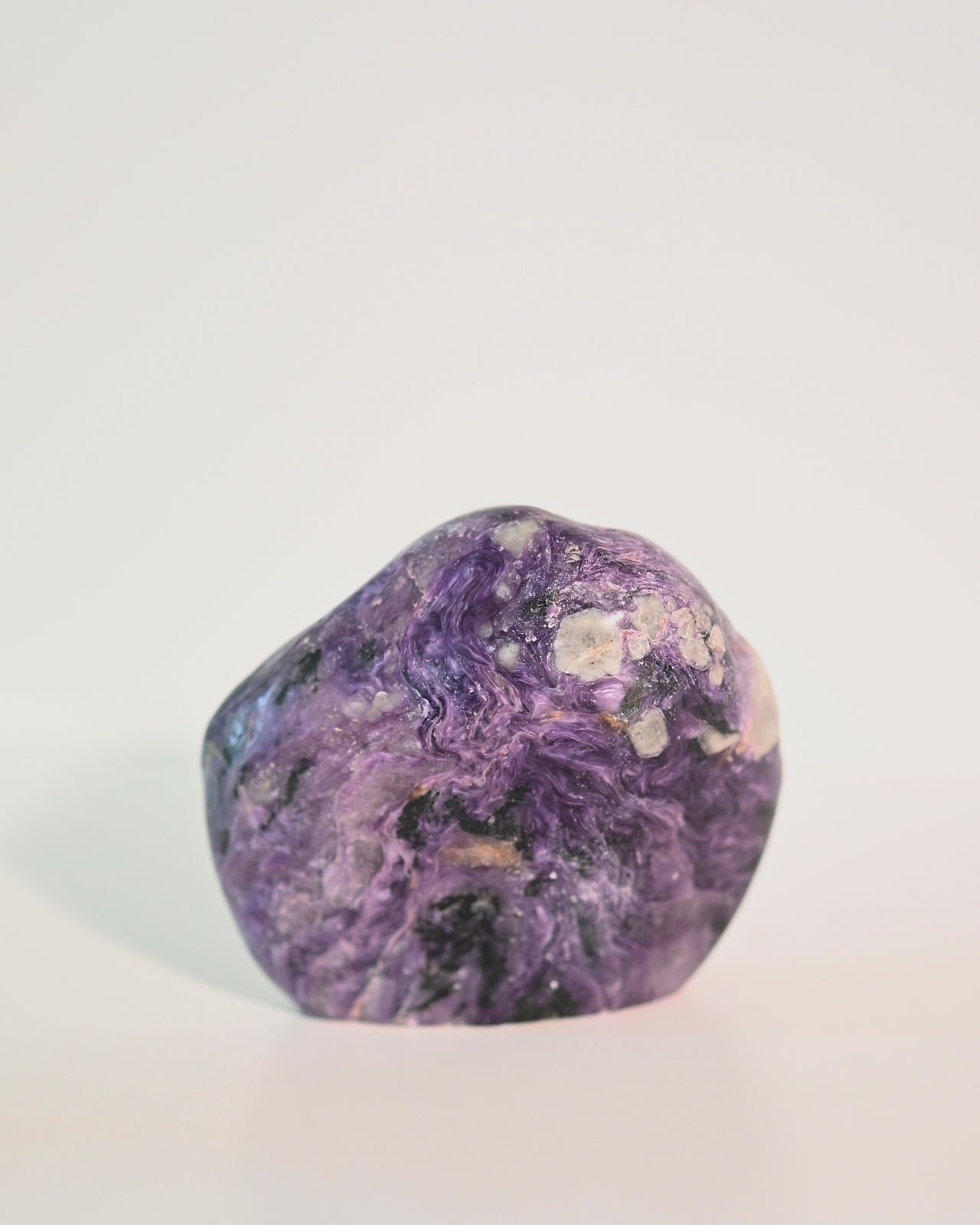 Natural Charoite Freeform Stone - 3 Inches - Healing Crystal for Meditation, Reiki & Home Decor | Unique Spiritual Gift