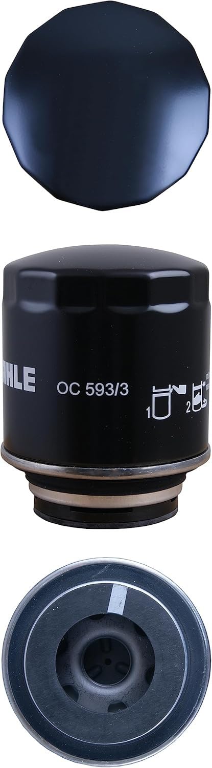 MAHLE OC593/3 Premium Oil Filter - Compatible with Multiple Car Models, High Efficiency Engine Protection | Ideal for Routine Maintenance & Performance Upgrades