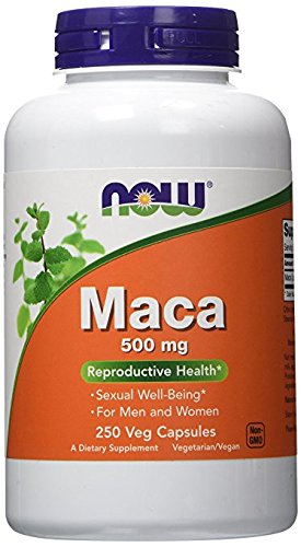NOW Foods Maca Root 500mg, 500 Capsules - Organic Peruvian Maca Supplement for Energy, Stamina & Hormonal Balance - Perfect for Athletes, Fitness Enthusiasts & Stress Relief