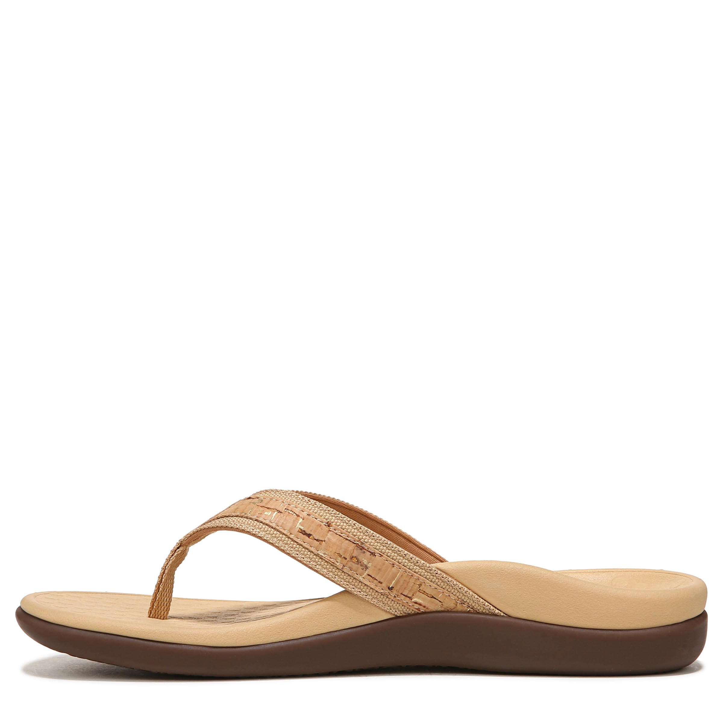 Vionic Women's Tide Toe Post Sandals - Orthotic Arch Support, Comfortable Flip Flops for Plantar Fasciitis Relief - Perfect for Beach, Pool & Summer Walking
