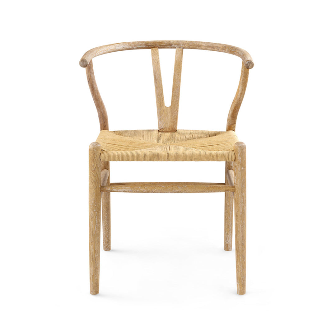 Stylish Oak Rope Wishbone Dining Chair - Solid Wood Mid Century Modern Kitchen Chair for Dining Room, Restaurant & Home Decor | Perfect for Farmhouse, Scandinavian & Boho Interior Design