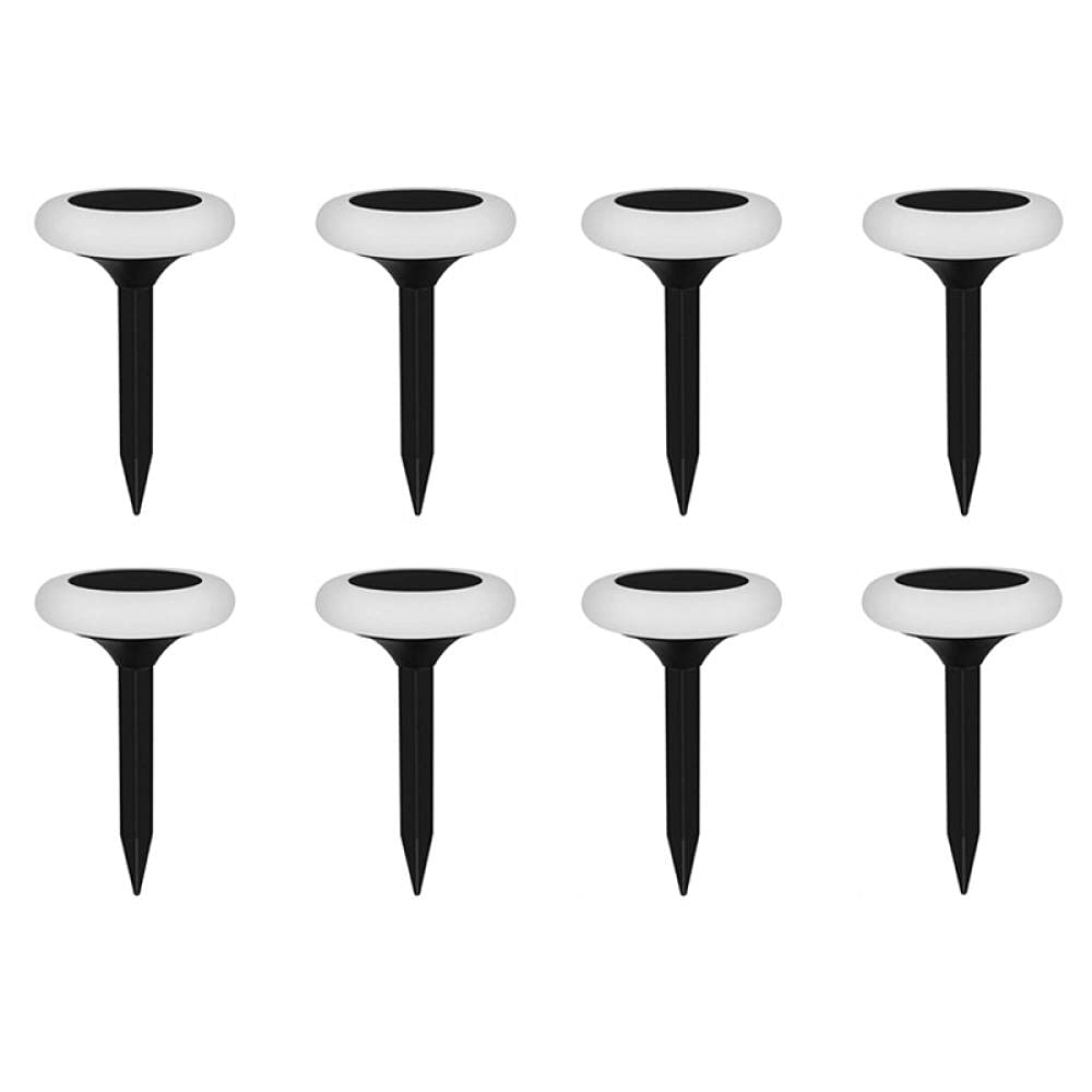 8 Pack Solar Pathway Lights - Waterproof Outdoor LED Solar Spikes for Garden, Lawn & Landscape Decoration - Multi-Color Solar Powered Garden Lights for Walkways, Driveways & Backyard Lighting