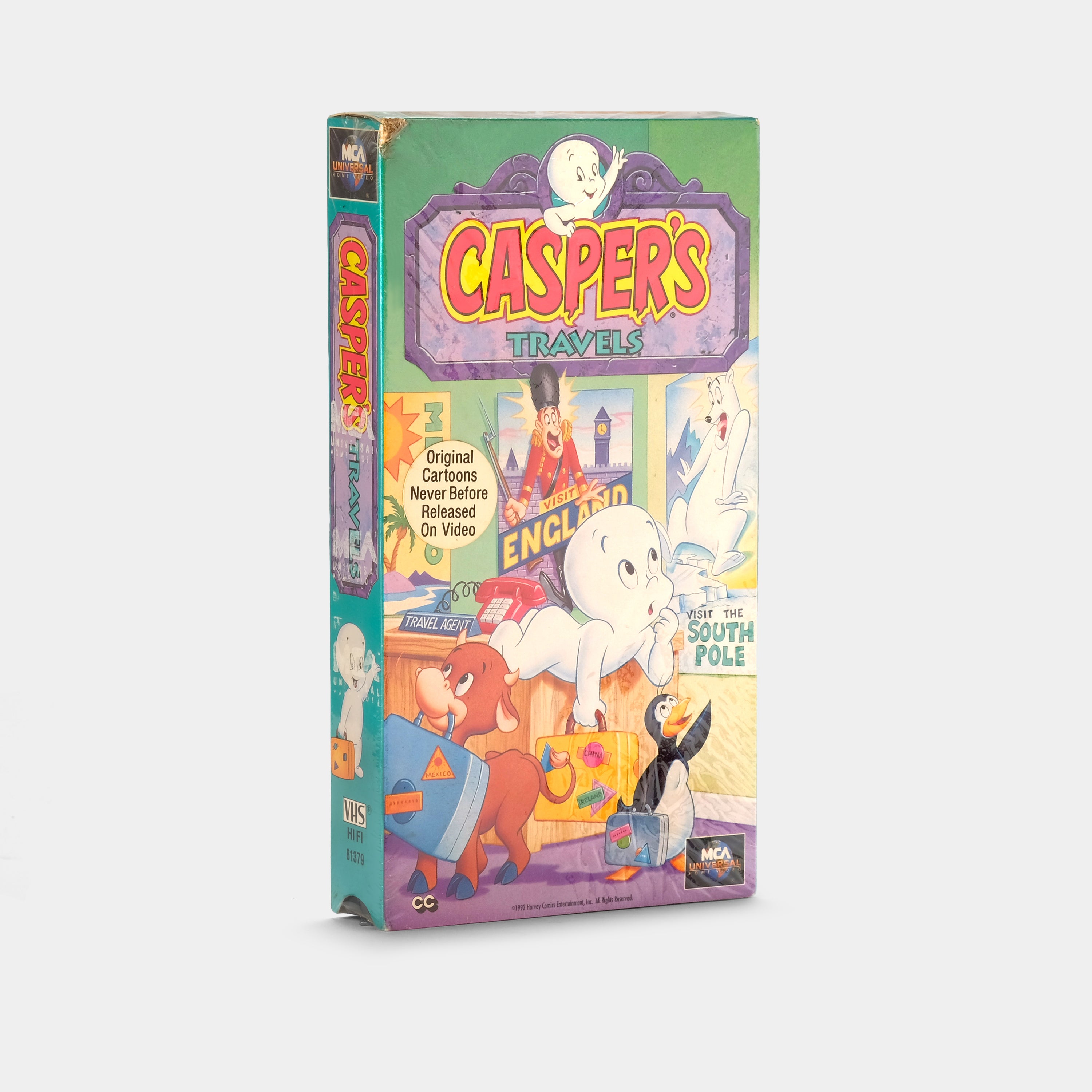 Casper's Travels (Sealed) VHS Tape - Classic Animated Adventure for Kids, Family Movie Night, 90s Nostalgia Collection