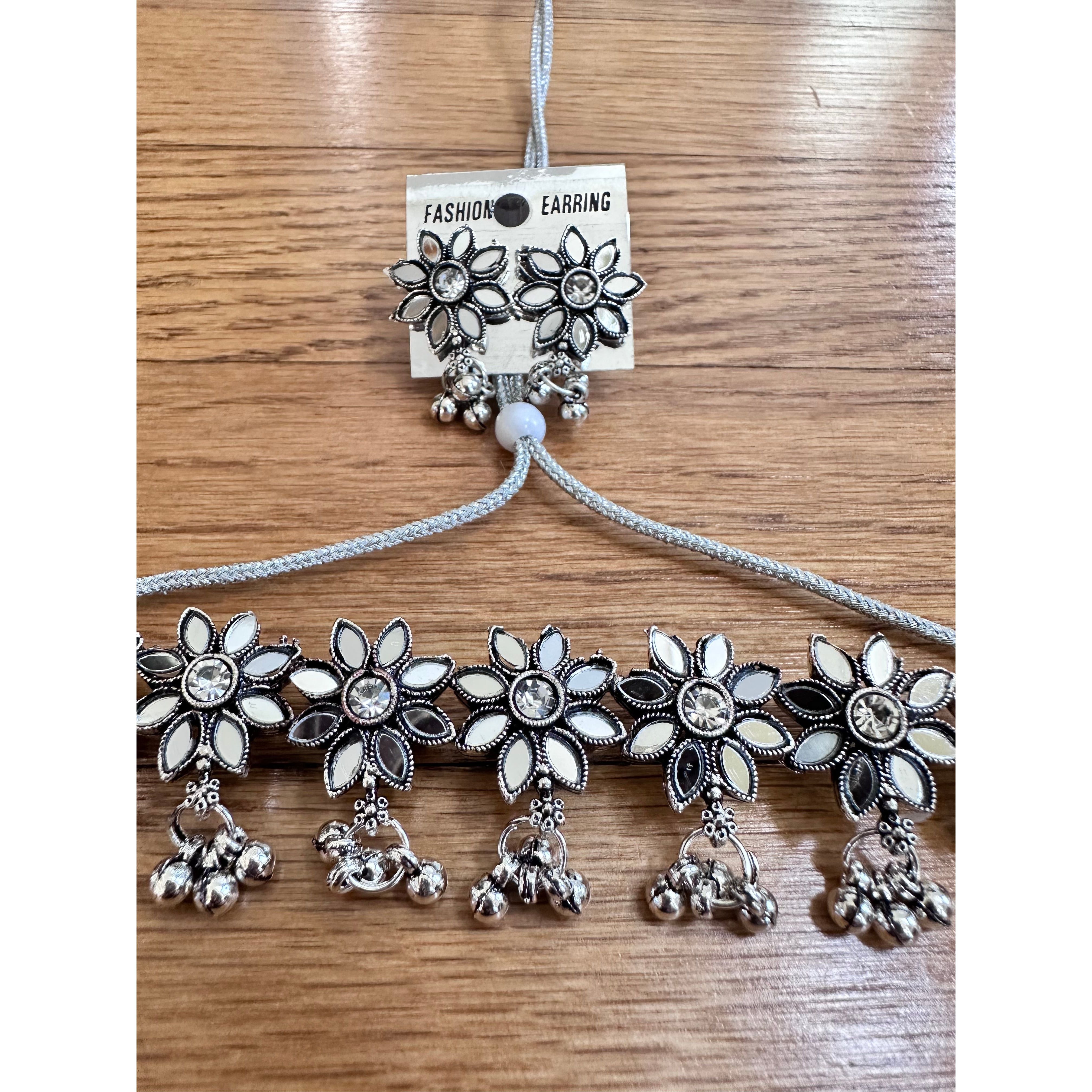 Elegant Choker Necklace Set with Matching Earrings - Perfect for Parties, Weddings & Date Nights | Women's Fashion Jewelry Gift