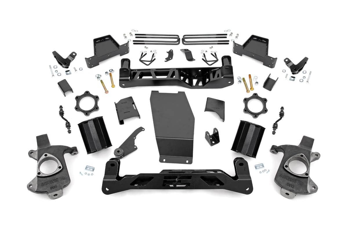 7 Inch Lift Kit for GMC Sierra 1500 Denali 4WD (2014-2016) | Magneride Compatible | Aluminum Construction | Part #18102 | Off-Road & Truck Customization Upgrade