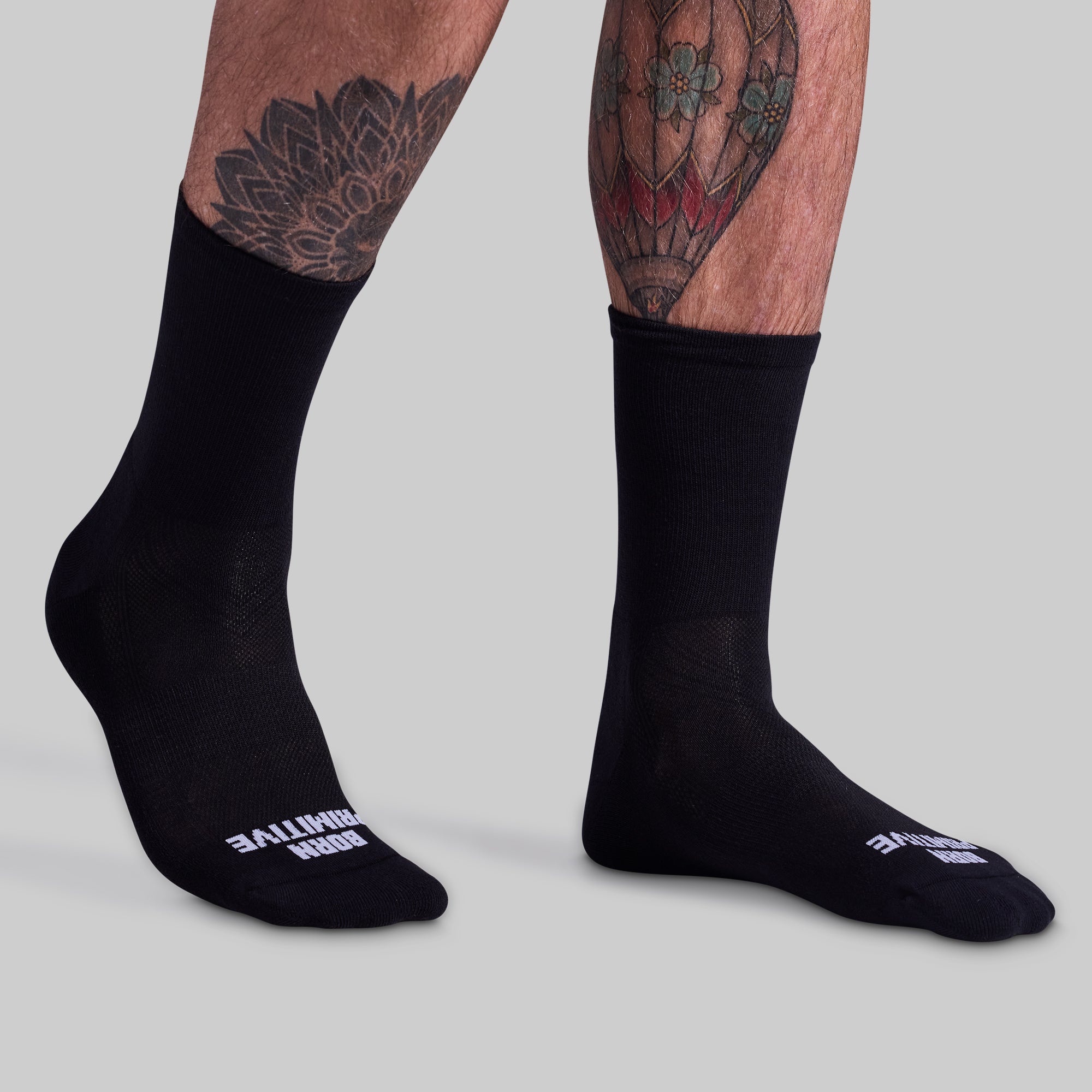 High-Performance Crew Socks 3-Pack - Moisture Wicking & Breathable Athletic Socks for Men & Women (Black) - Ideal for Running, Gym Workouts & Everyday Comfort
