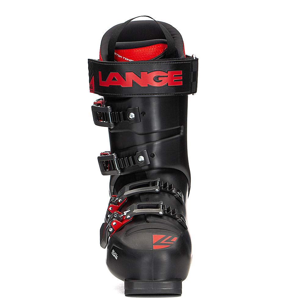 Lange RX Ski Boots for Adults - Unisex Alpine Skiing Boots in Black/Red - Size 285 | Perfect for Downhill Skiing & Winter Sports